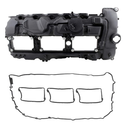BOXI N55 Engine Valve Cover with Gasket Bolts Kit & Oil Cap for BMW 2010-2017 335i 535i 2011-2019