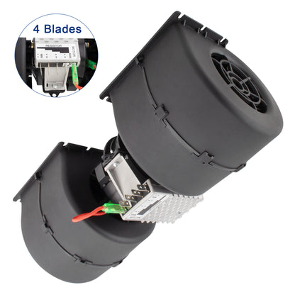 BOXI Blower Motor Assembly Fits for Dual Wheel 12 Volt 3 Speed Centrifugal Blower — product photo 2