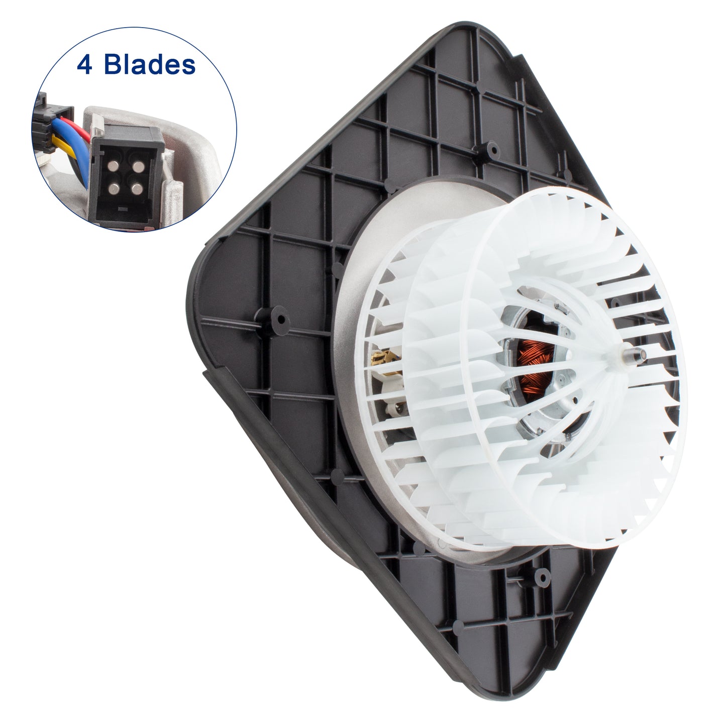 BOXI HVAC Heater Blower Motor Assembly Fits for Mercedes-Benz 300SD 500SEL 600SEL 1992-1993 — product photo 3