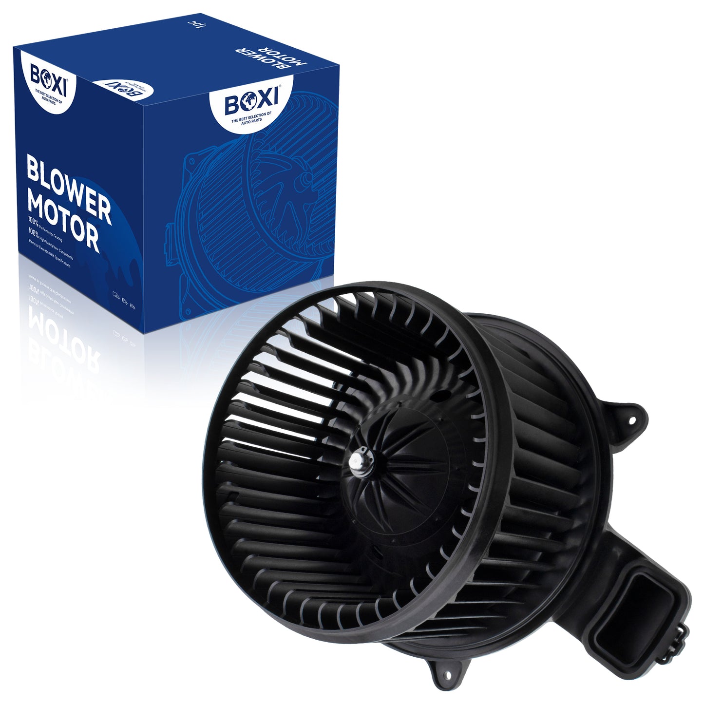 BOXI HVAC Heater Blower Motor Assembly with Brushless Motor Fits for Kenworth T170 T270 T370 2013