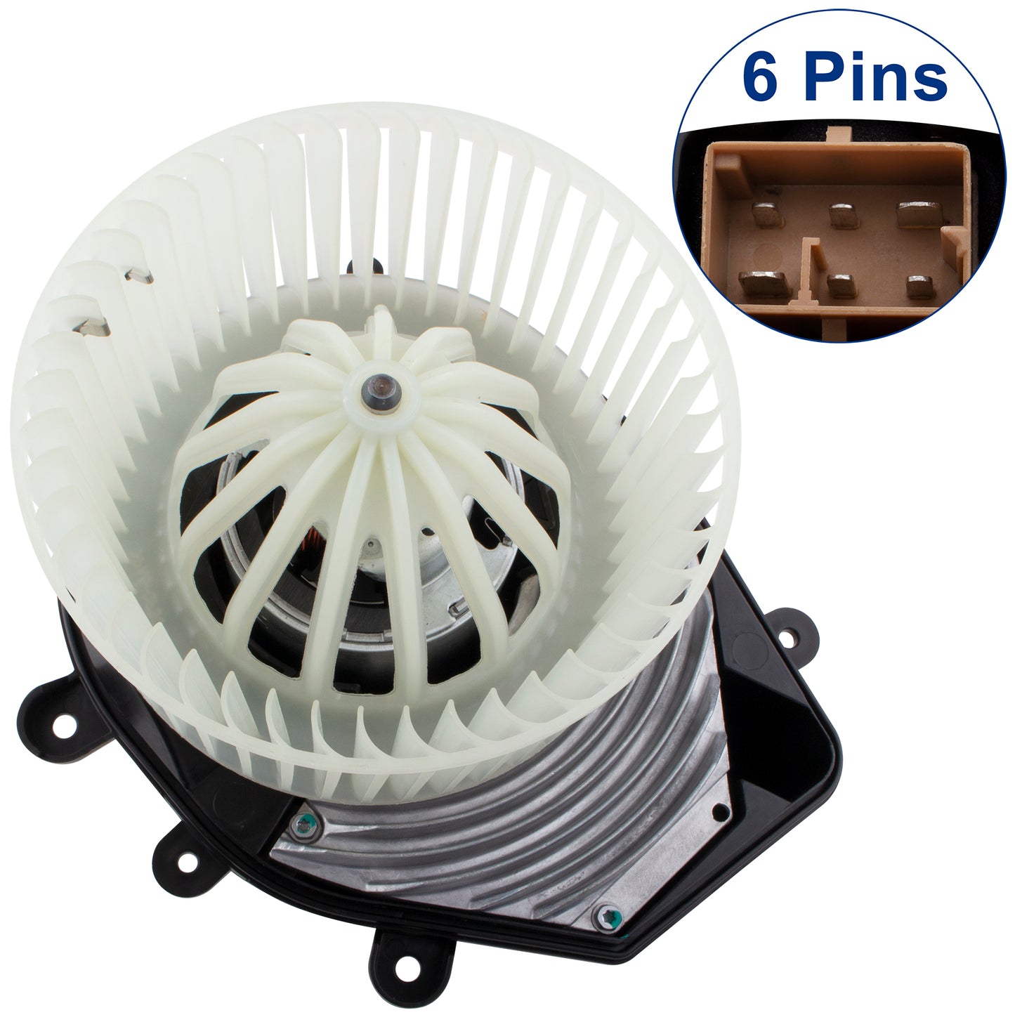 BOXI Front HVAC Heater Blower Motor Assembly Fits for Audi A4 — product photo 2