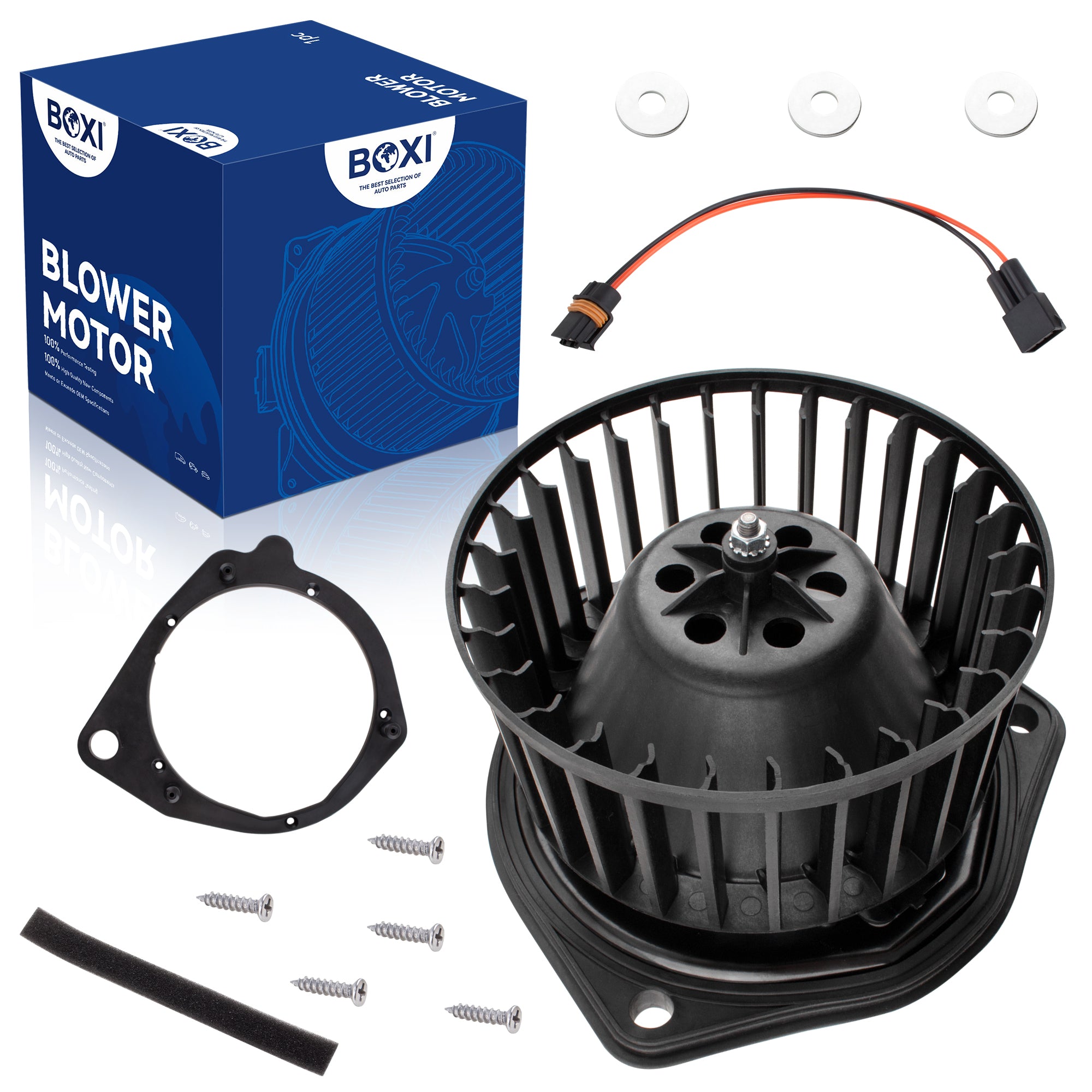 BOXI Front HVAC Heater Blower Motor Assembly Fits for Volvo 740 1985-1992