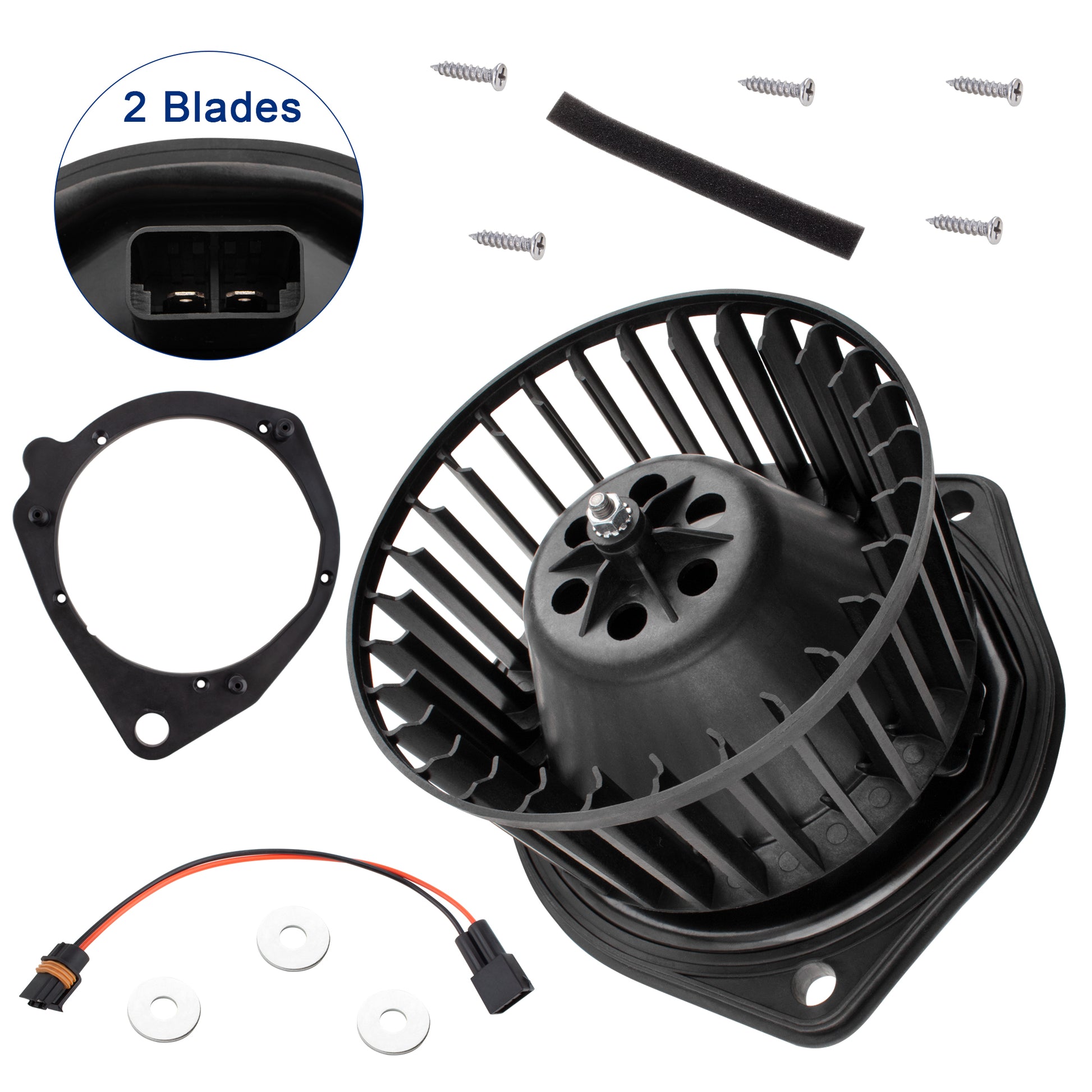 BOXI Front HVAC Heater Blower Motor Assembly Fits for Volvo 740 1985-1992 — product photo 3