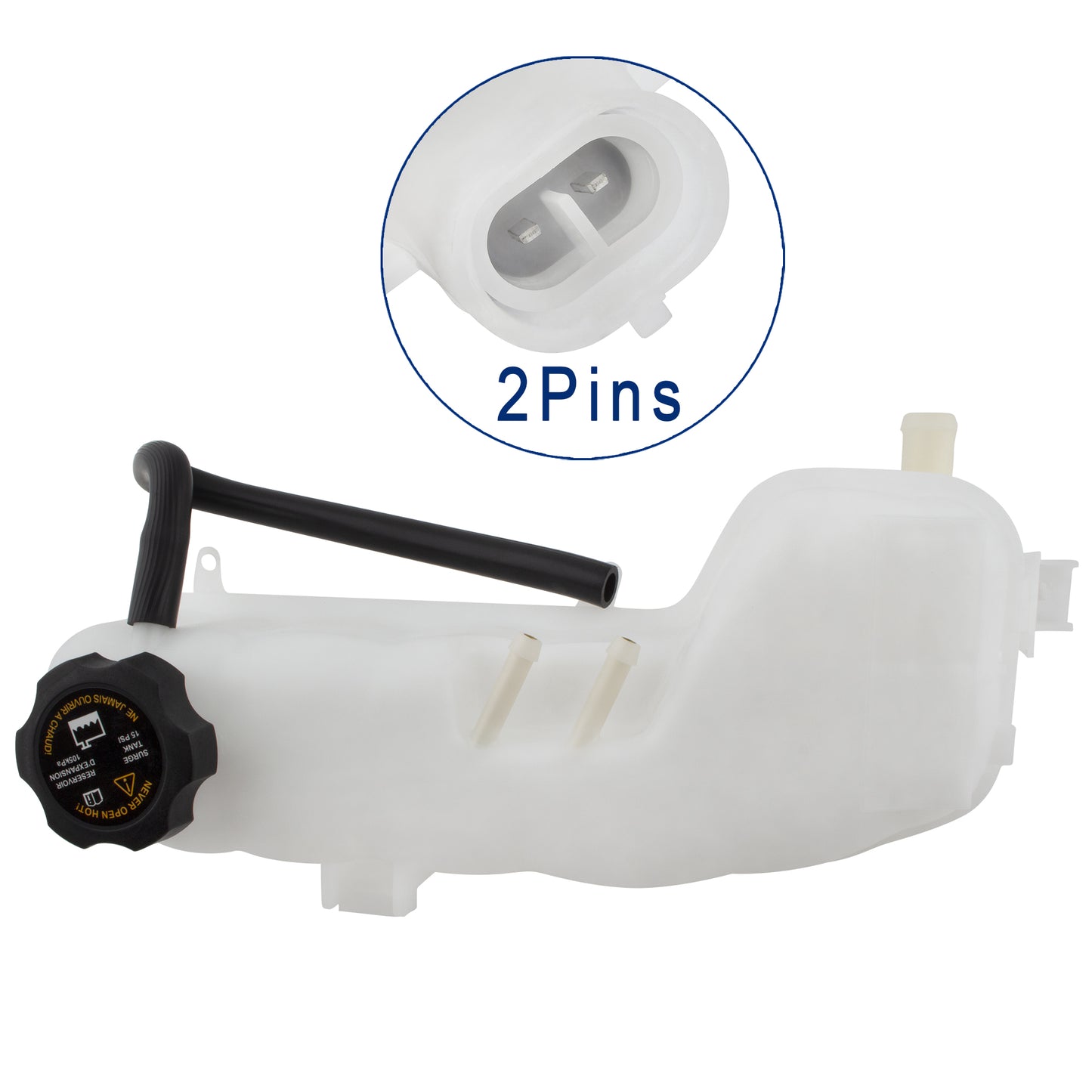 BOXI 603-109 Coolant Reservoir Bottle Tank with Cap For Chevy Cavalier Classic Malibu SSR 1999-2006 — product photo 2