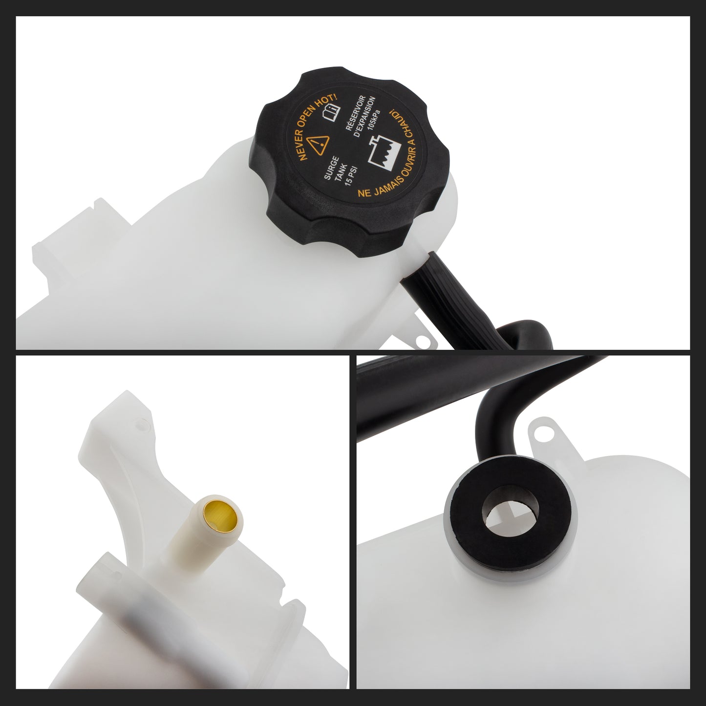 BOXI 603-109 Coolant Reservoir Bottle Tank with Cap For Chevy Cavalier Classic Malibu SSR 1999-2006 — product photo 9