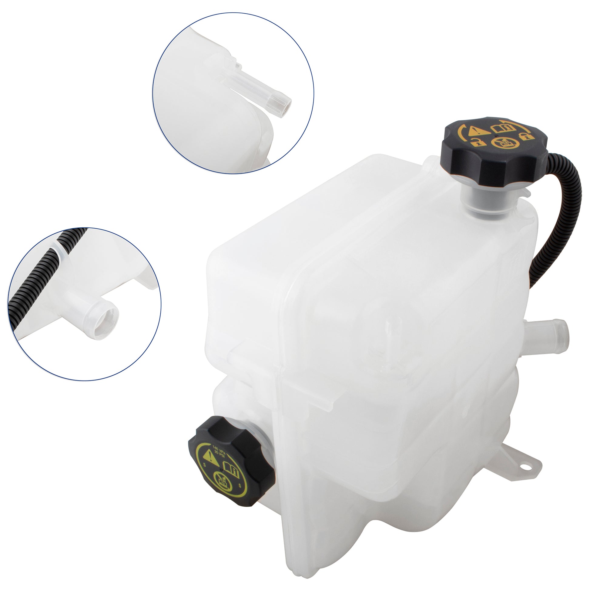 BOXI 603-009 Pressurized Coolant Reservoir with Cap Fits for Chevrolet Silverado 2500 HD 3500 HD — product photo 5