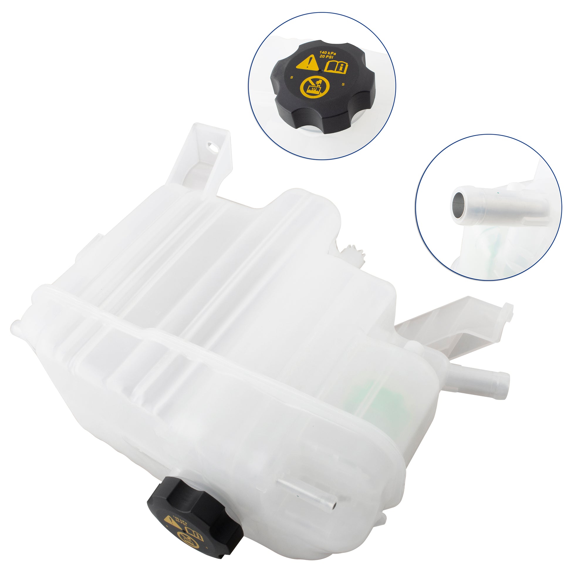 BOXI 603-008 Pressurized Coolant Reservoir with Cap Fits for Chevrolet Silverado 2500 HD 3500 HD — product photo 6