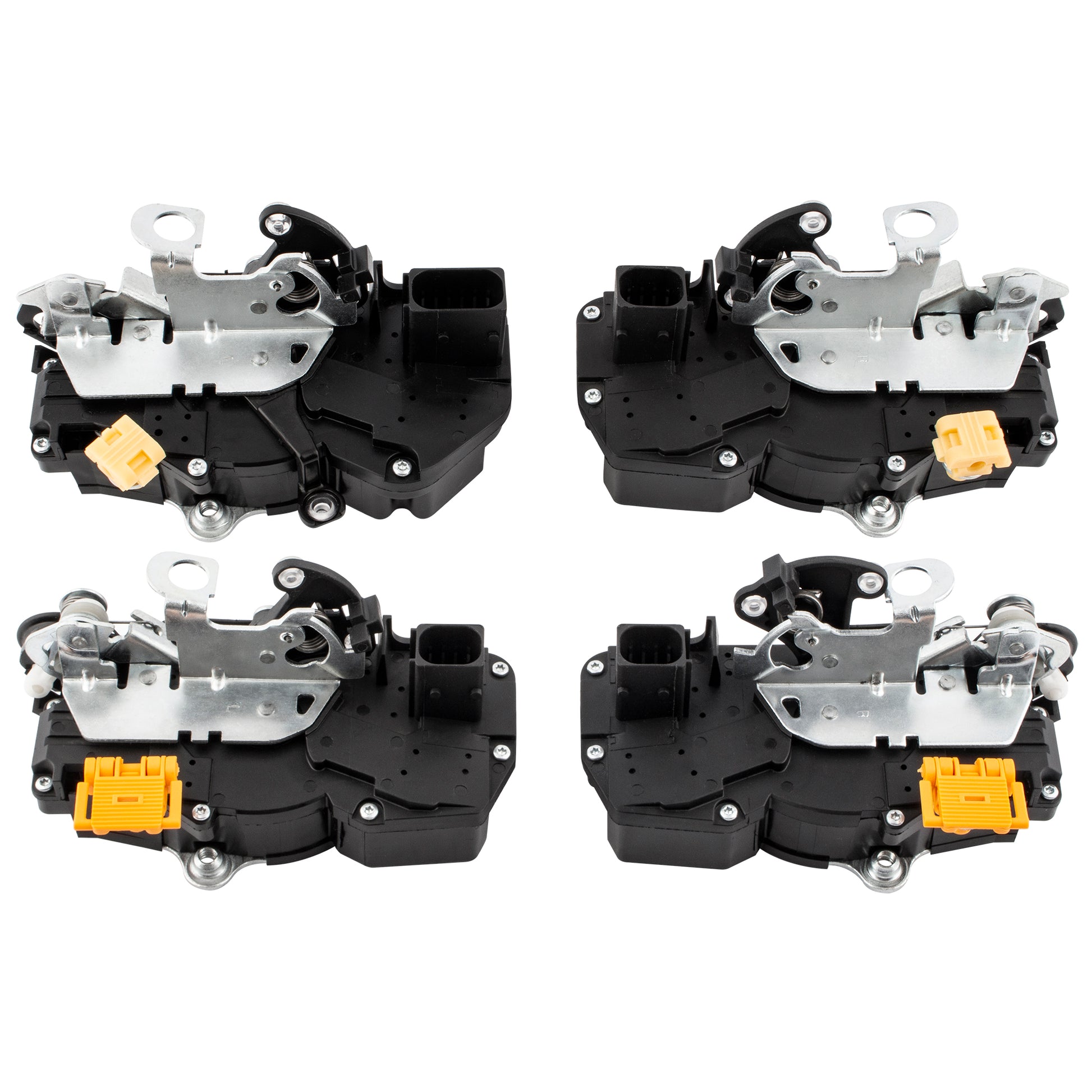 BOXI (Set of 4) Front & Rear Right &Left Side Door Latch & Lock Actuator Assembly Fits