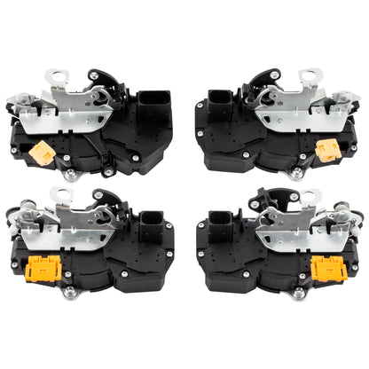 BOXI (Set of 4) Front & Rear Right &Left Side Door Latch & Lock Actuator Assembly Fits