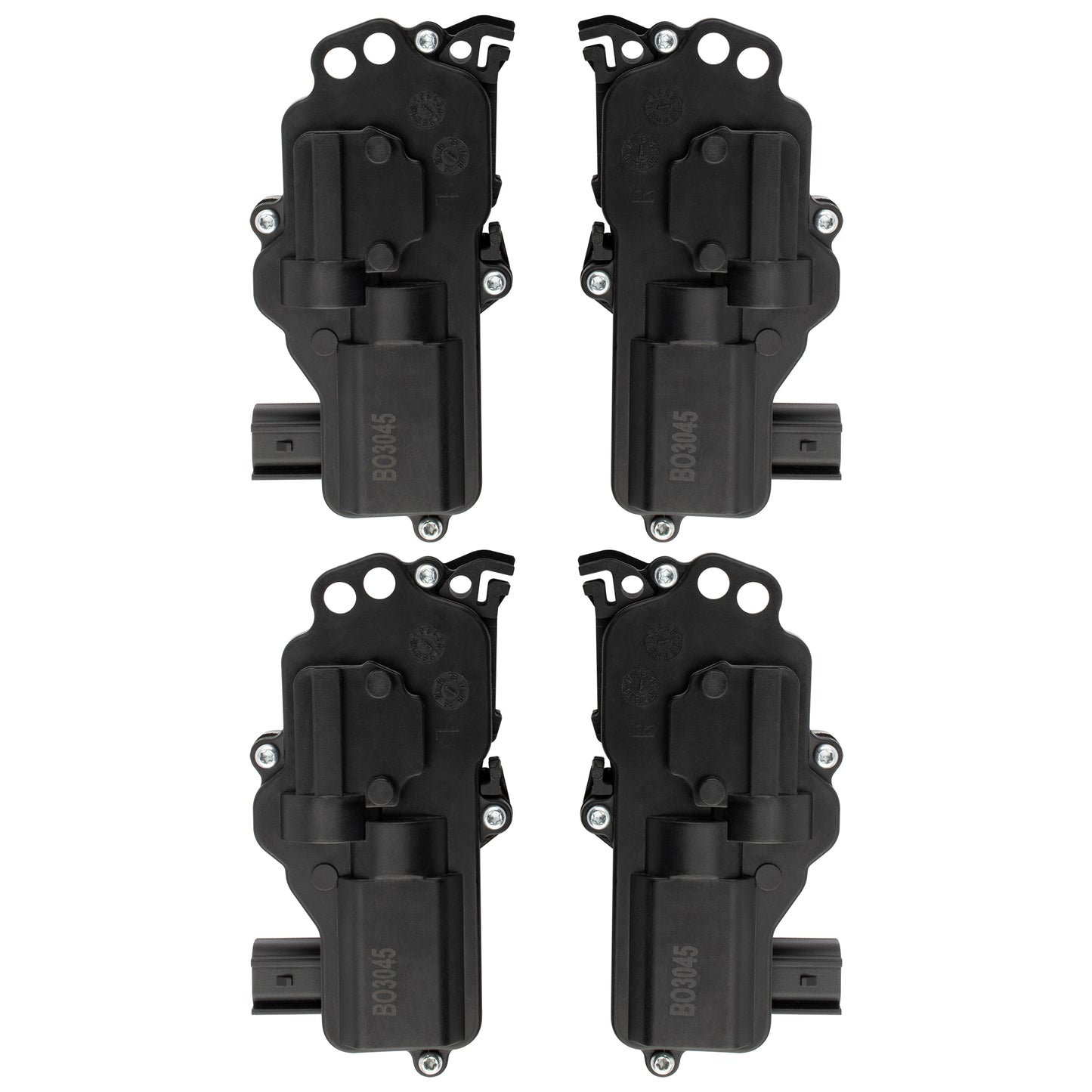 BOXI Qty(4) Front/Rear Left and Right Door Latch & Lock Actuator Assembly Fits 2002-2010 for Ford
