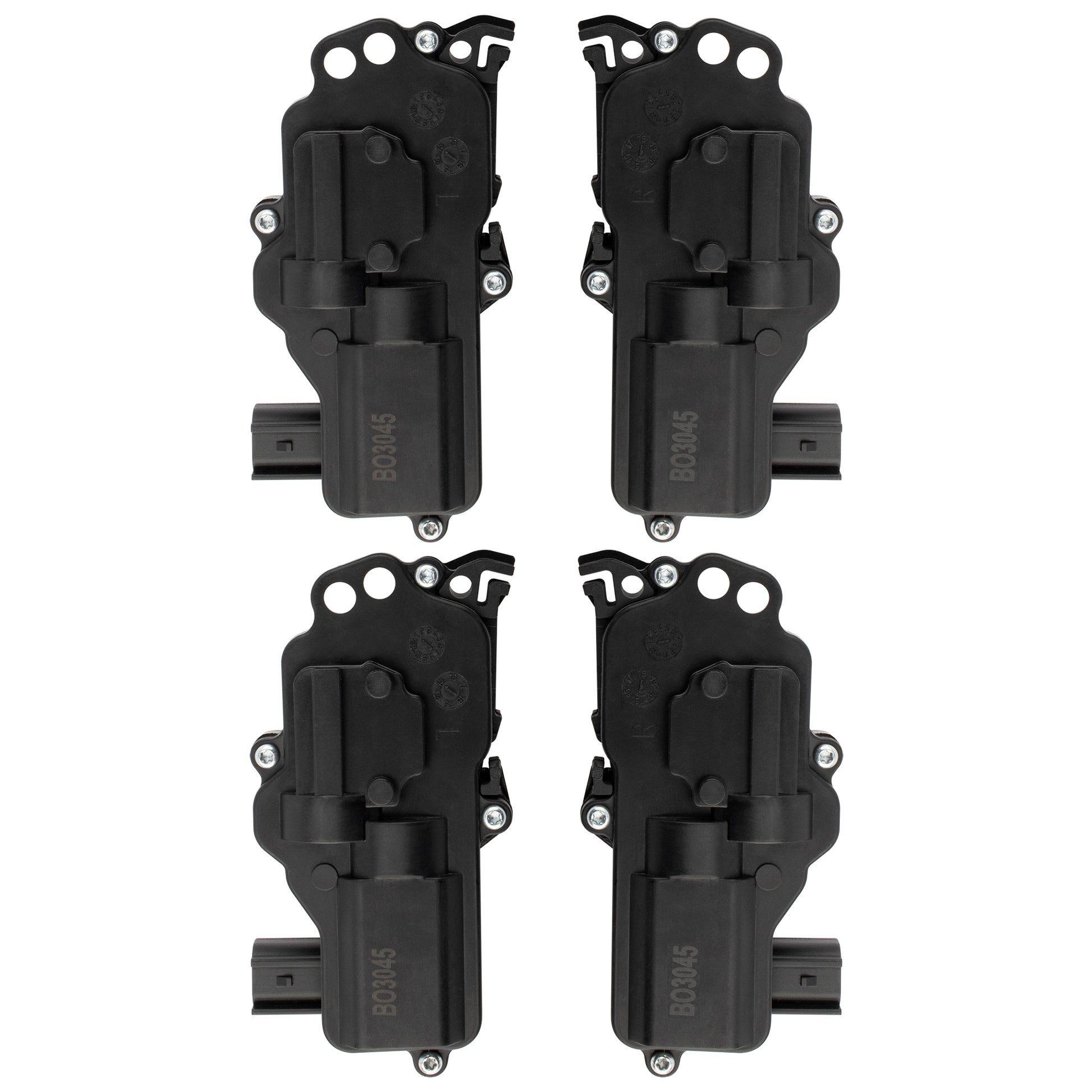 BOXI Qty(4) Front/Rear Left and Right Door Latch & Lock Actuator Assembly Fits 2002-2010 for Ford