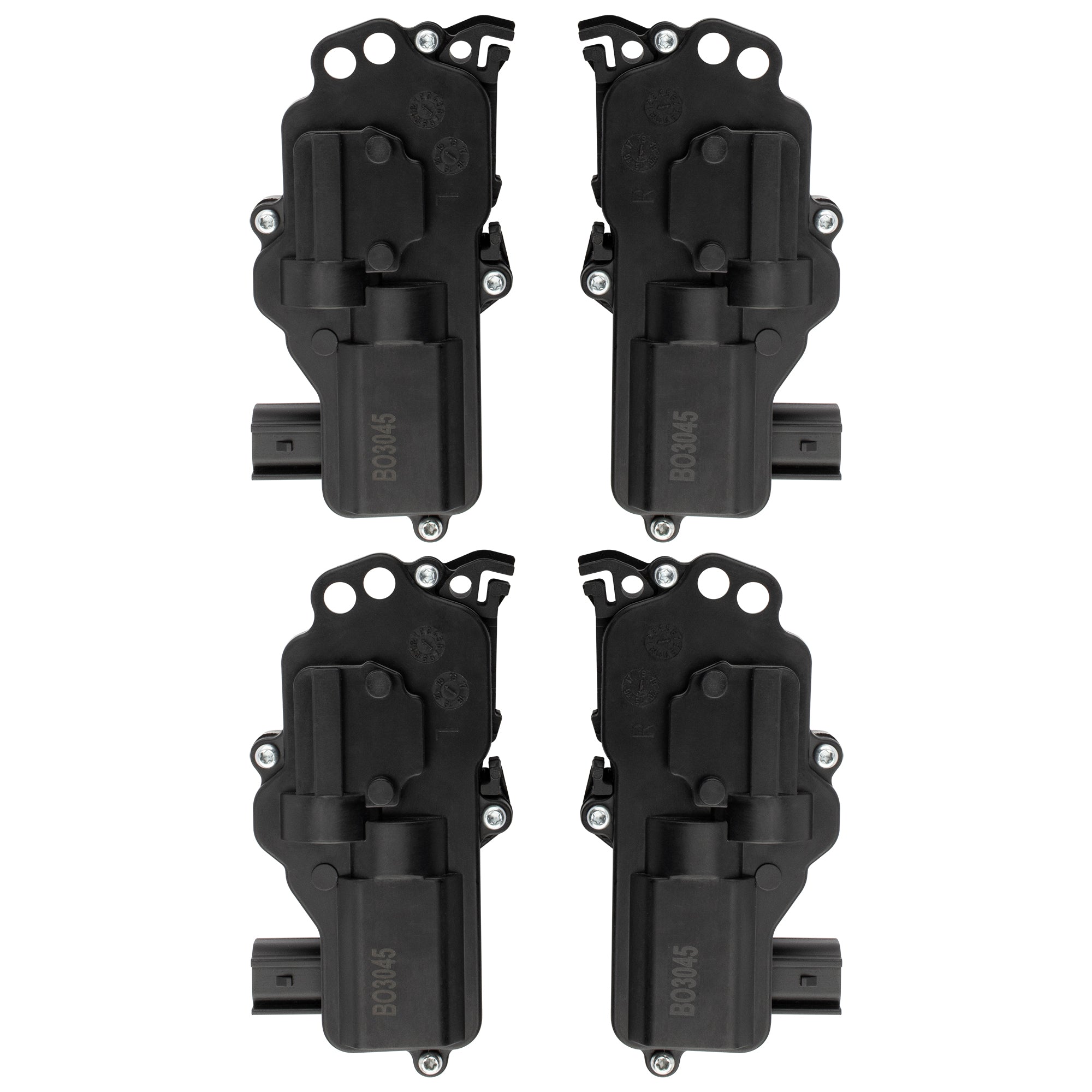 BOXI Qty(4) Front/Rear Left and Right Door Latch & Lock Actuator Assembly Fits 2002-2010 for Ford