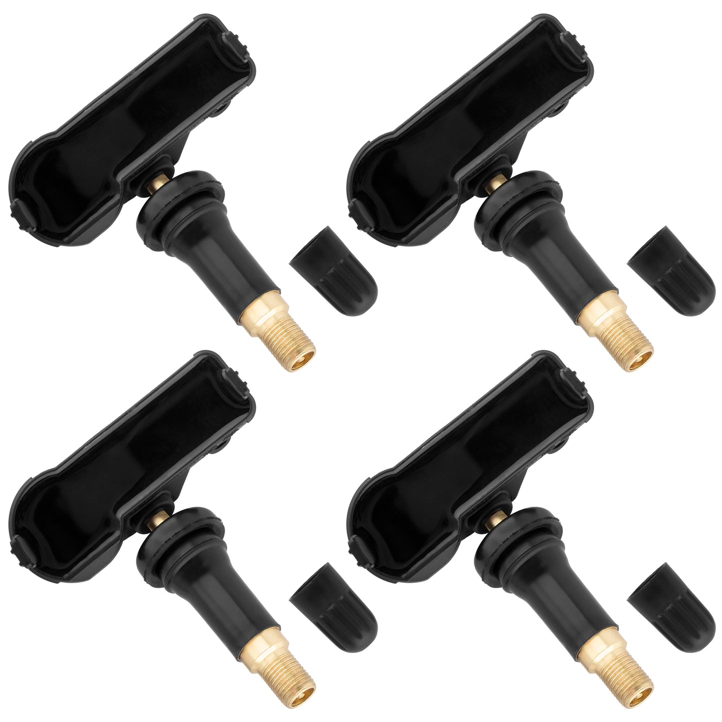 BOXI Set of 4 TPMS Tire Pressure Monitoring System Sensor 433MHz Compatible for Jeep Wrangler Dodge