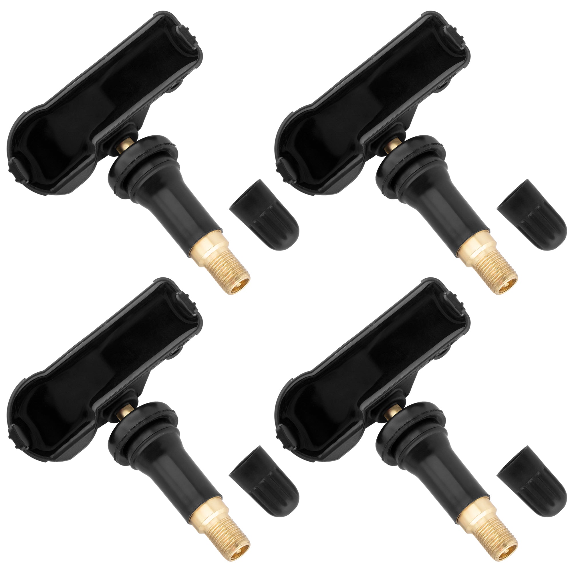BOXI Set of 4 TPMS Tire Pressure Monitoring System Sensor 433MHz Compatible for Jeep Wrangler Dodge