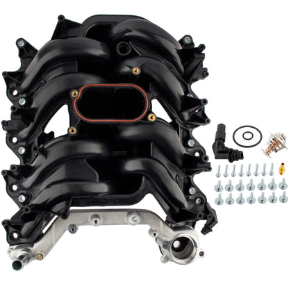 BOXI Upper Intake Manifold For with Gasket & Thermostat fit for Select 2000-2015 for Ford