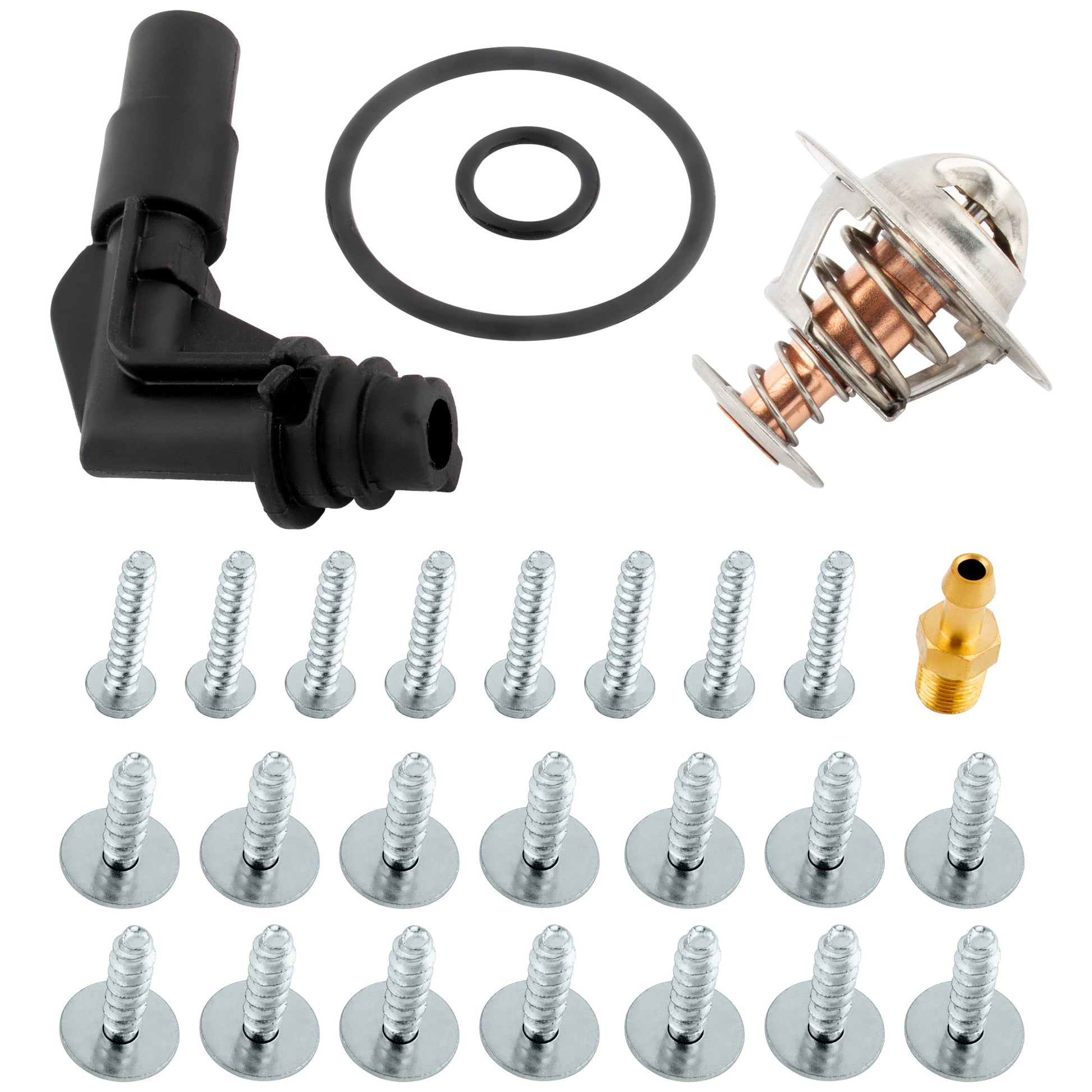 BOXI Upper Intake Manifold For with Gasket & Thermostat fit for Select 2000-2015 for Ford — product photo 2