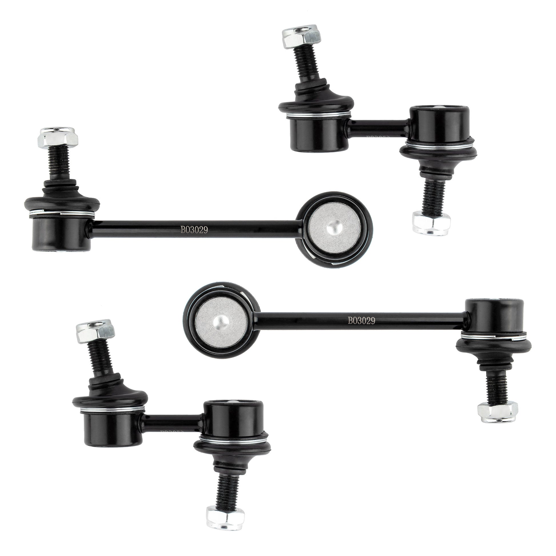 BOXI K90667 K90668 K90669 (Set of 4) Front & Rear Sway Stabilizer Bar End Link Kit Replacement