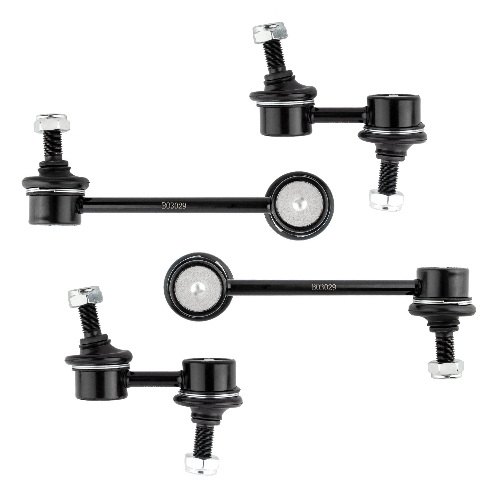 BOXI K90667 K90668 K90669 (Set of 4) Front & Rear Sway Stabilizer Bar End Link Kit Replacement