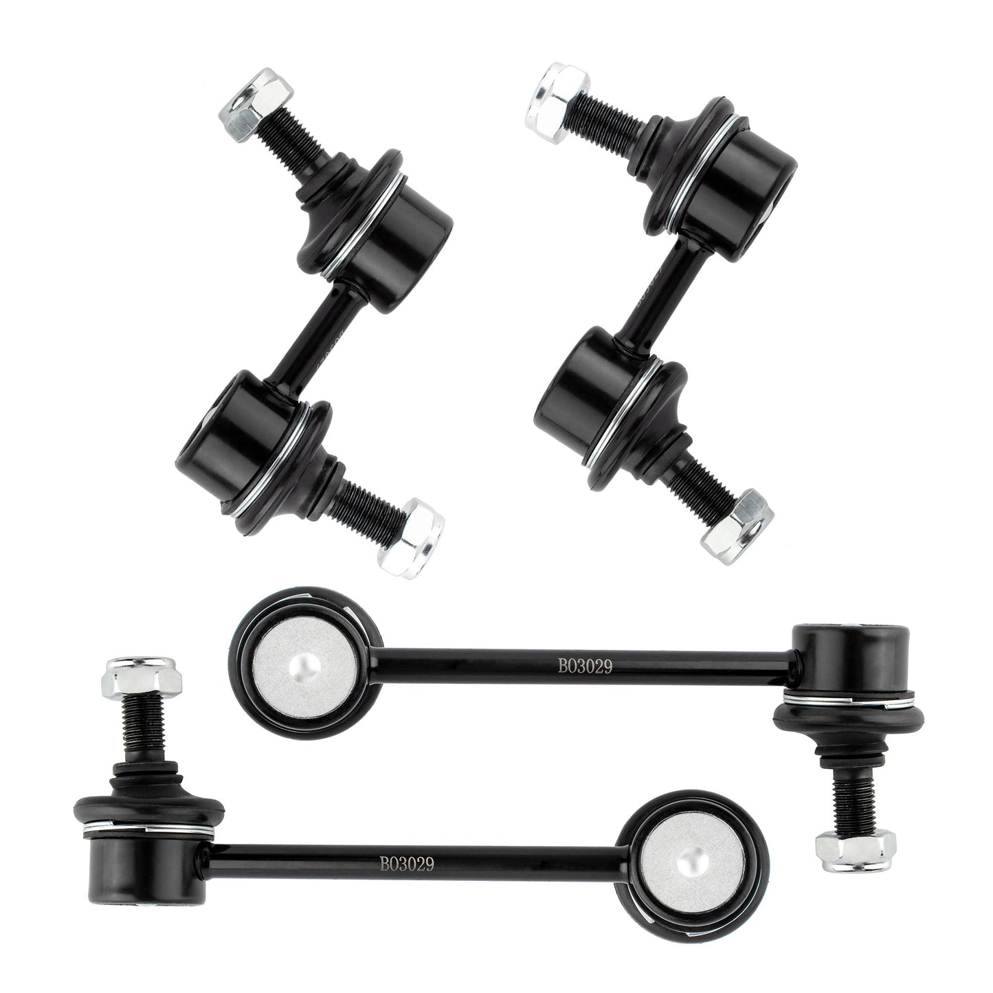 BOXI K90667 K90668 K90669 (Set of 4) Front & Rear Sway Stabilizer Bar End Link Kit Replacement — product photo 2