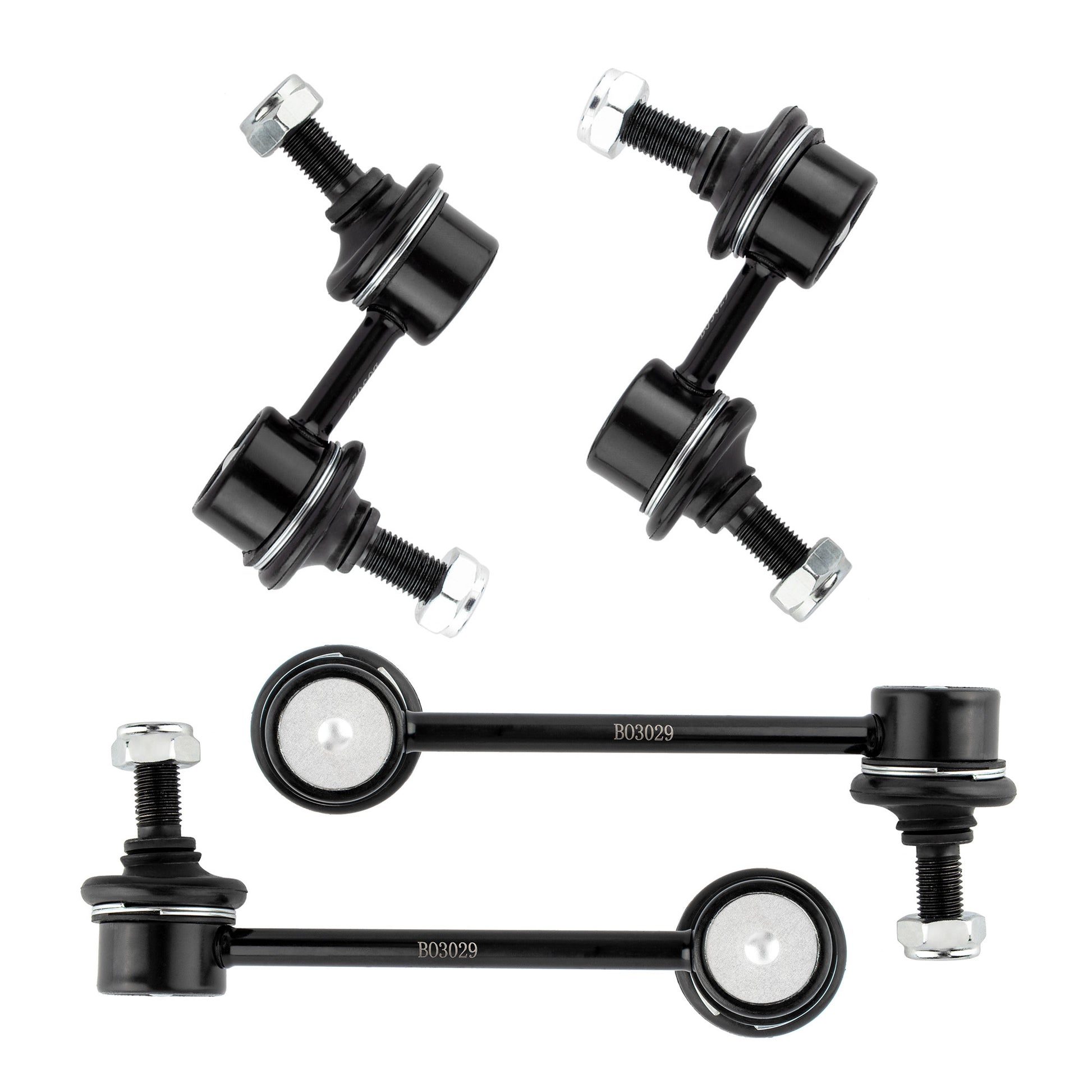 BOXI K90667 K90668 K90669 (Set of 4) Front & Rear Sway Stabilizer Bar End Link Kit Replacement — product photo 2