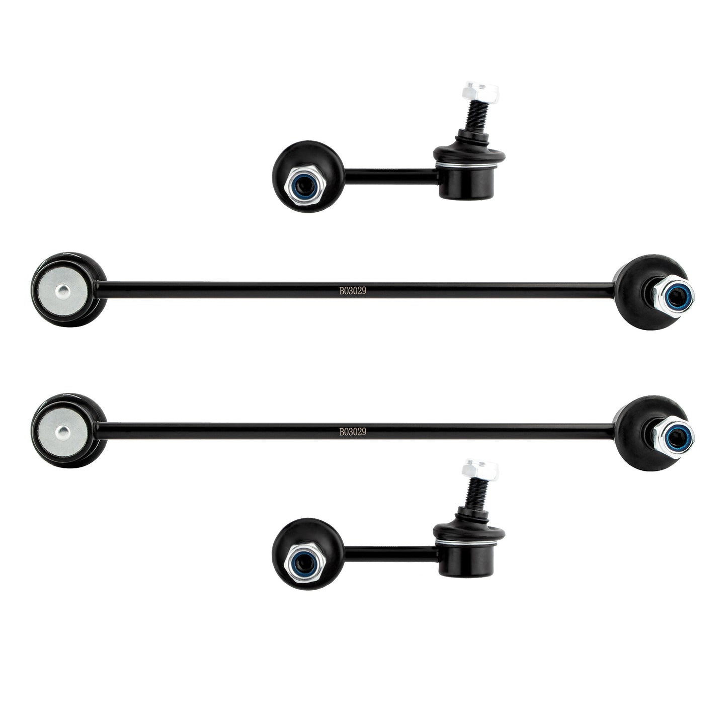 BOXI K750058 K750289 MN101368 (Set of 4) Front & Rear Sway Stabilizer Bar End Link Kit Fit