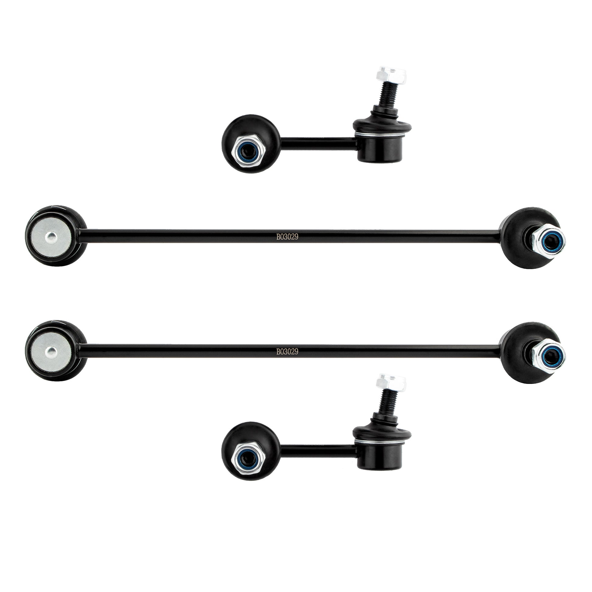 BOXI K750058 K750289 MN101368 (Set of 4) Front & Rear Sway Stabilizer Bar End Link Kit Fit