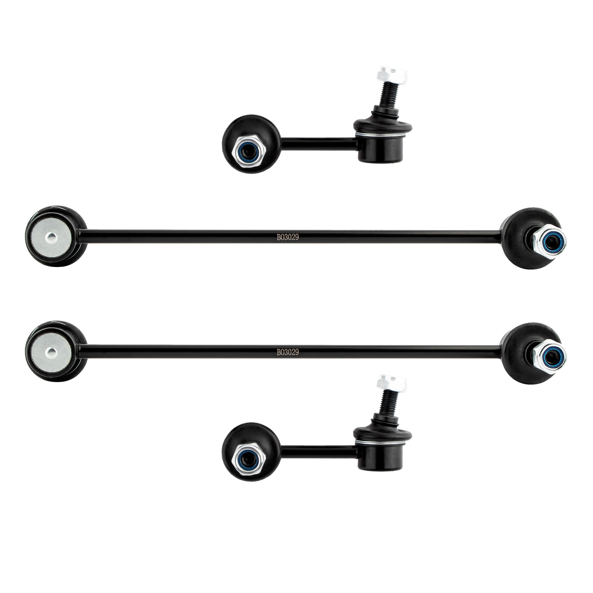 BOXI K750058 K750289 MN101368 (Set of 4) Front & Rear Sway Stabilizer Bar End Link Kit Fit