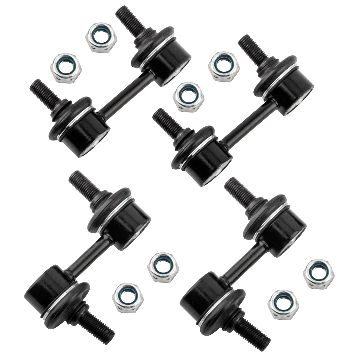 BOXI (Set of 4) K750049 K750041 Front + Rear Sway Bar Link Stabilizer Link Kit Fit for Subaru