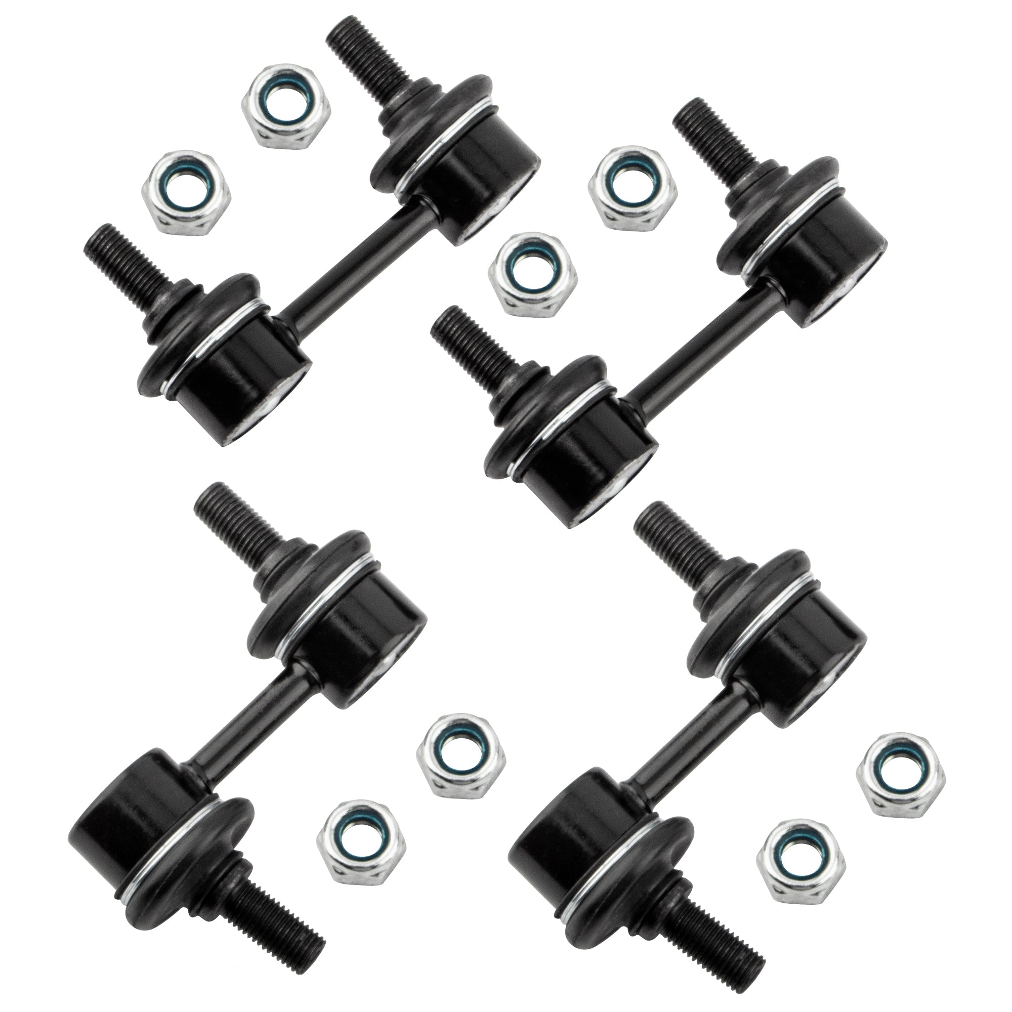 BOXI (Set of 4) K750049 K750041 Front + Rear Sway Bar Link Stabilizer Link Kit Fit for Subaru