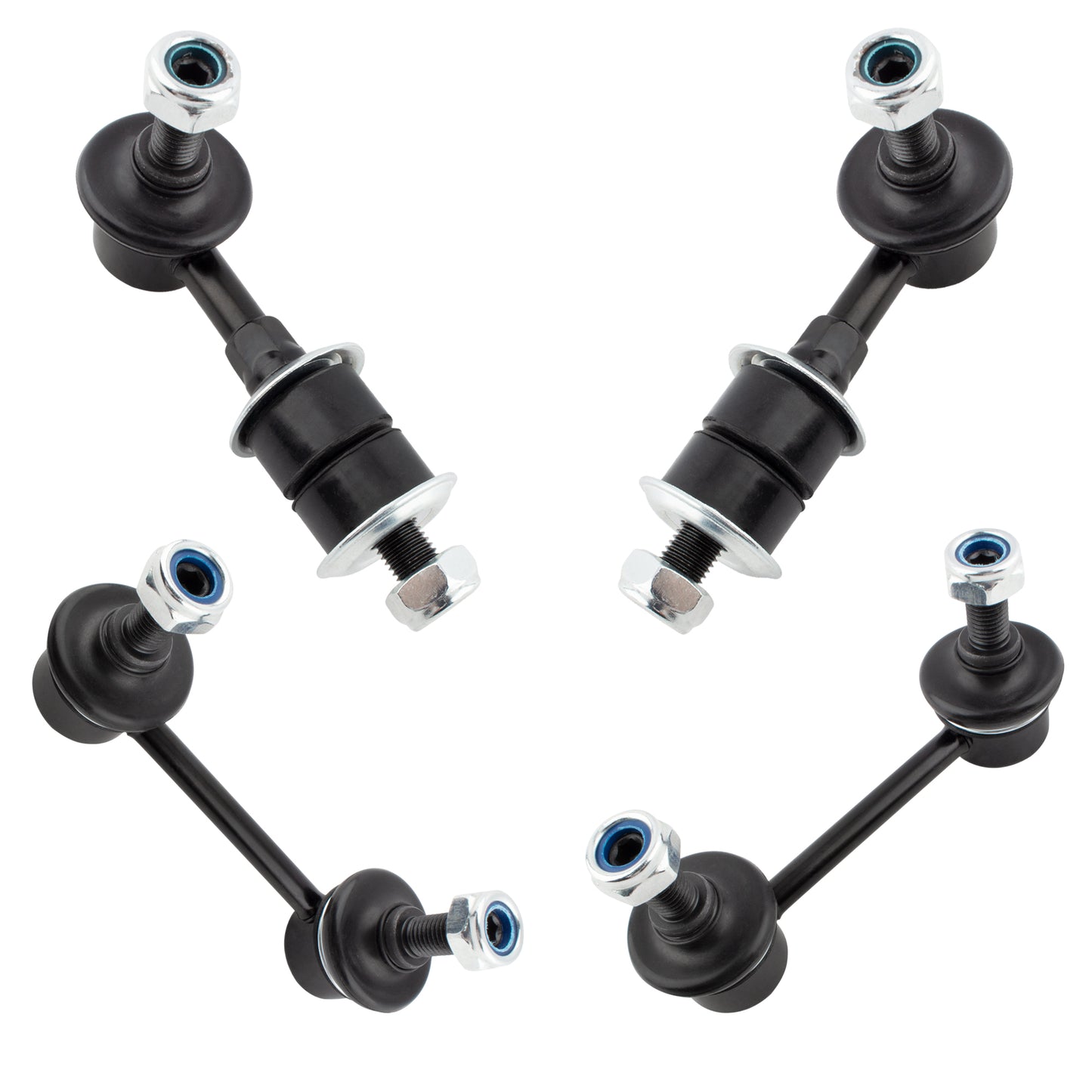 BOXI 4pc Rear Sway Bar End Links and Front Stabilizer Bar Link Kit K90468 K9824 Front Rear Sway Bar
