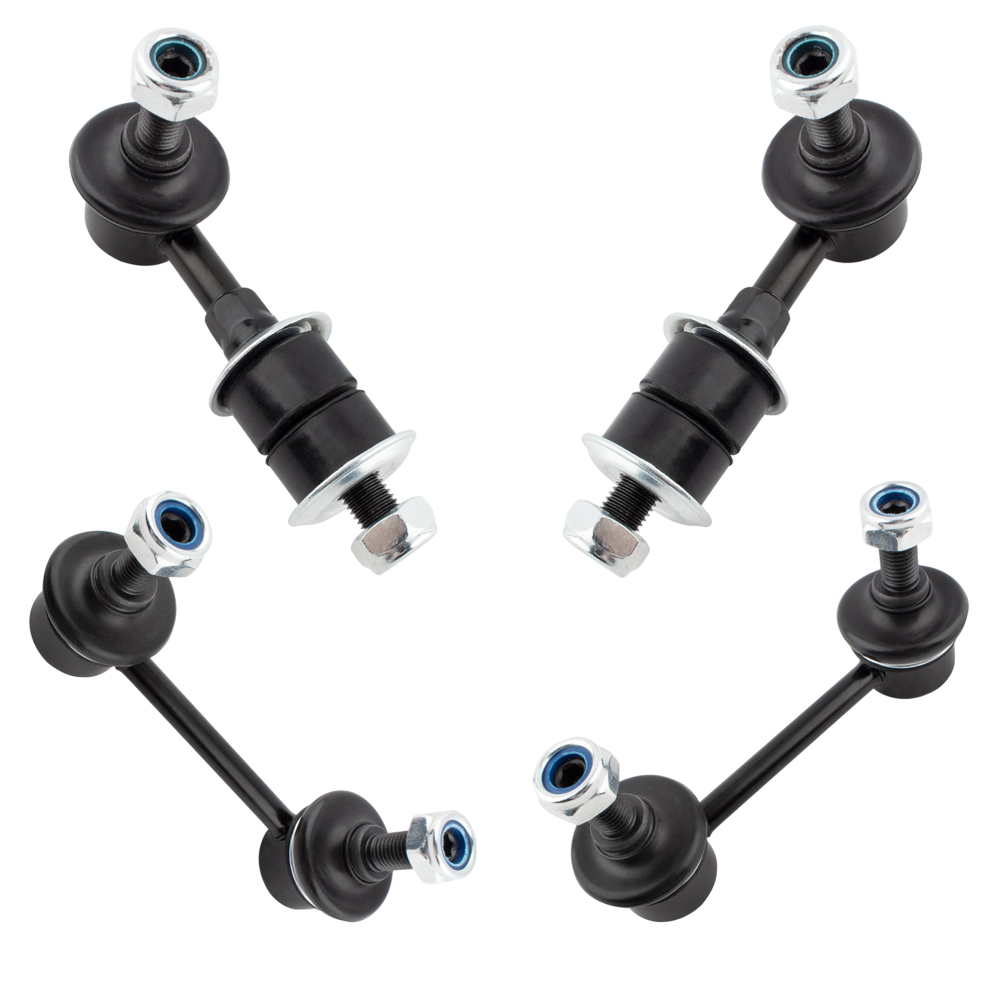BOXI 4pc Rear Sway Bar End Links and Front Stabilizer Bar Link Kit K90468 K9824 Front Rear Sway Bar