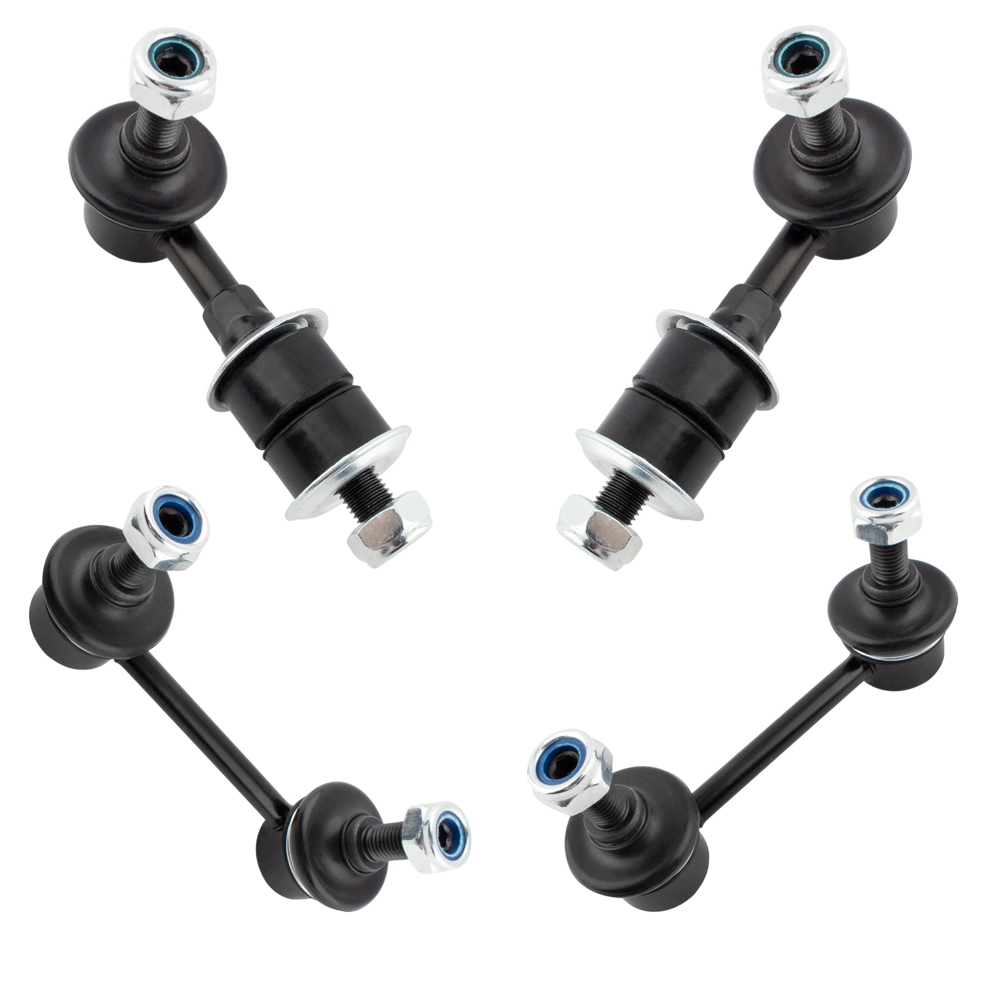 BOXI 4pc Rear Sway Bar End Links and Front Stabilizer Bar Link Kit K90468 K9824 Front Rear Sway Bar