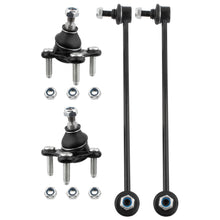 BOXI 4pcs Front Sway Bar Stabilizer Links Ball Joints Fit for Audi A3