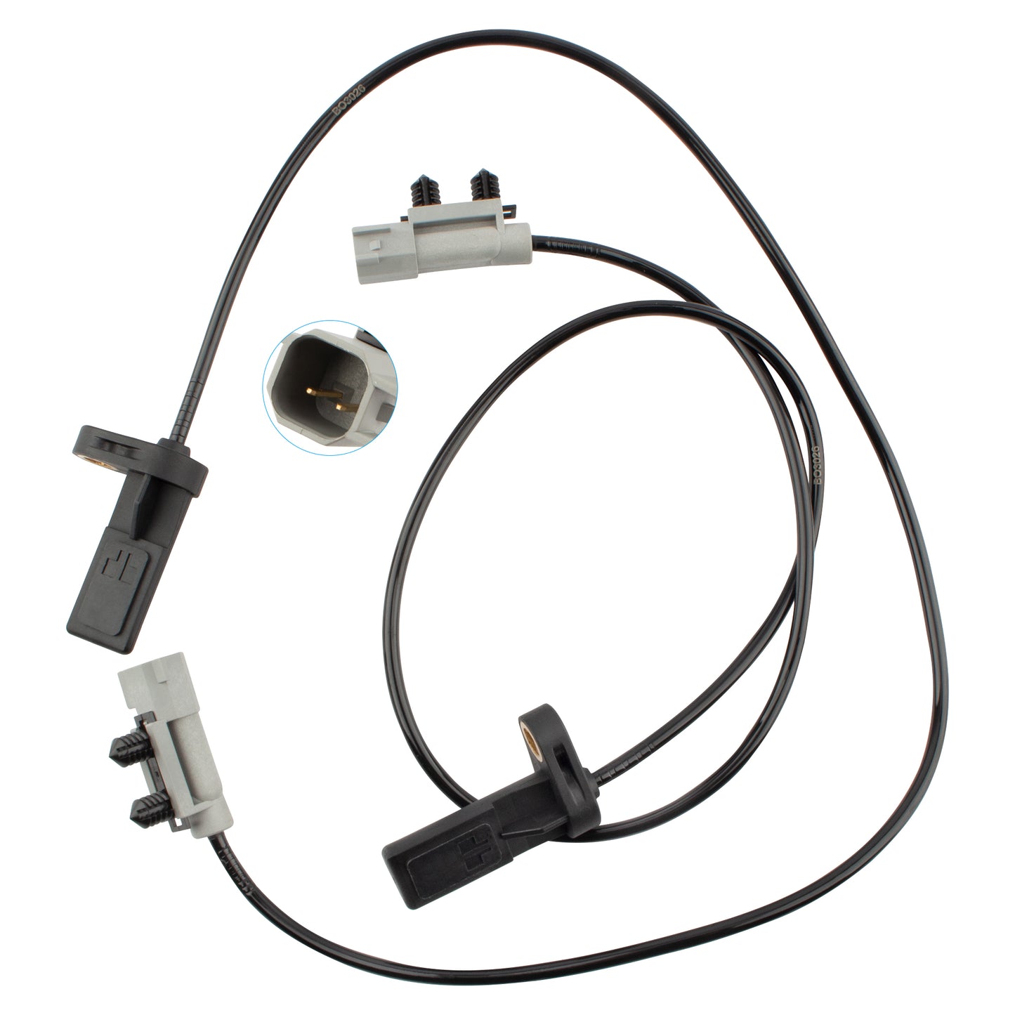 BOXI Set of 2 Rear ABS Wheel Speed Sensors Left & Right Fit for Jeep Commander 2006 2007 2008 2009