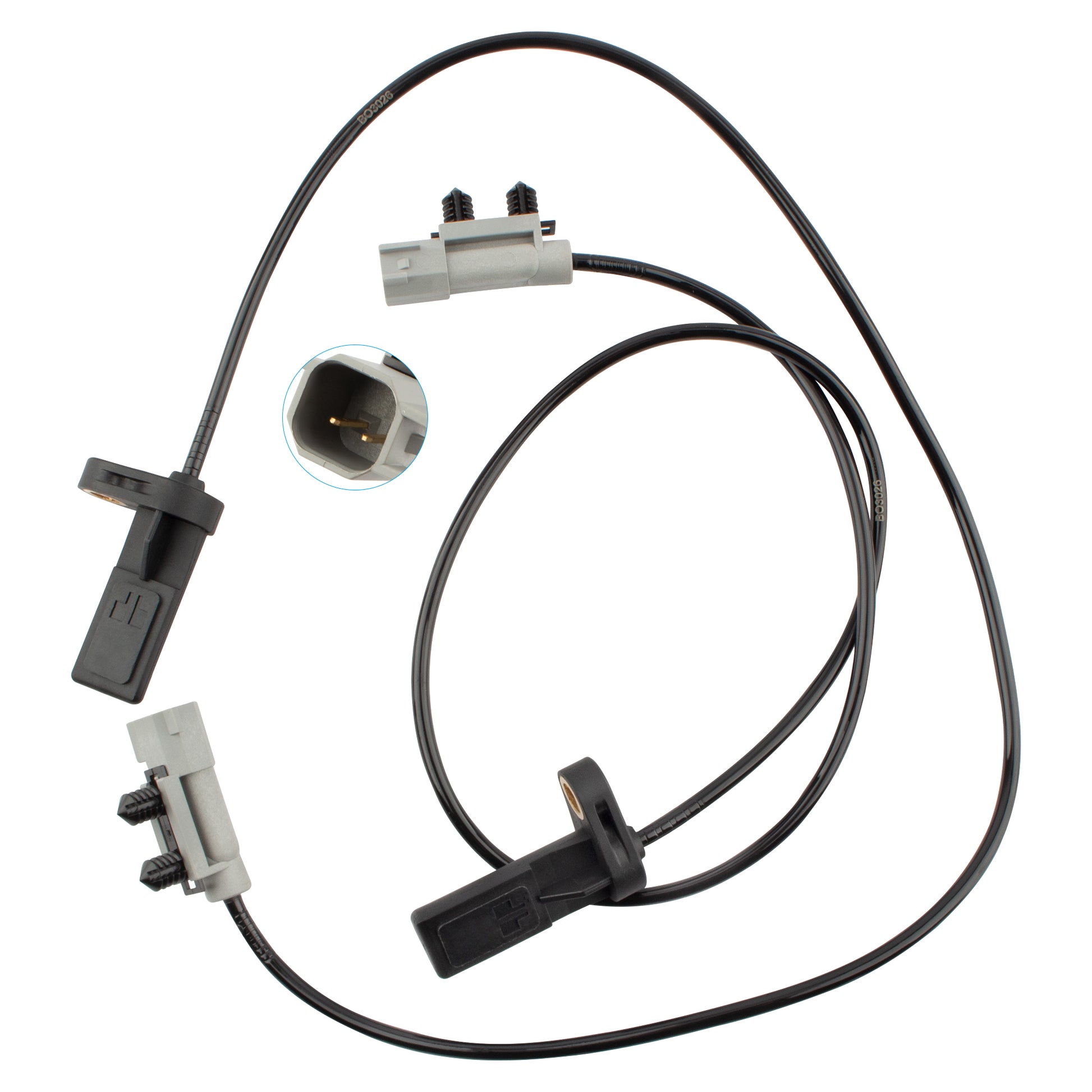BOXI Set of 2 Rear ABS Wheel Speed Sensors Left & Right Fit for Jeep Commander 2006 2007 2008 2009