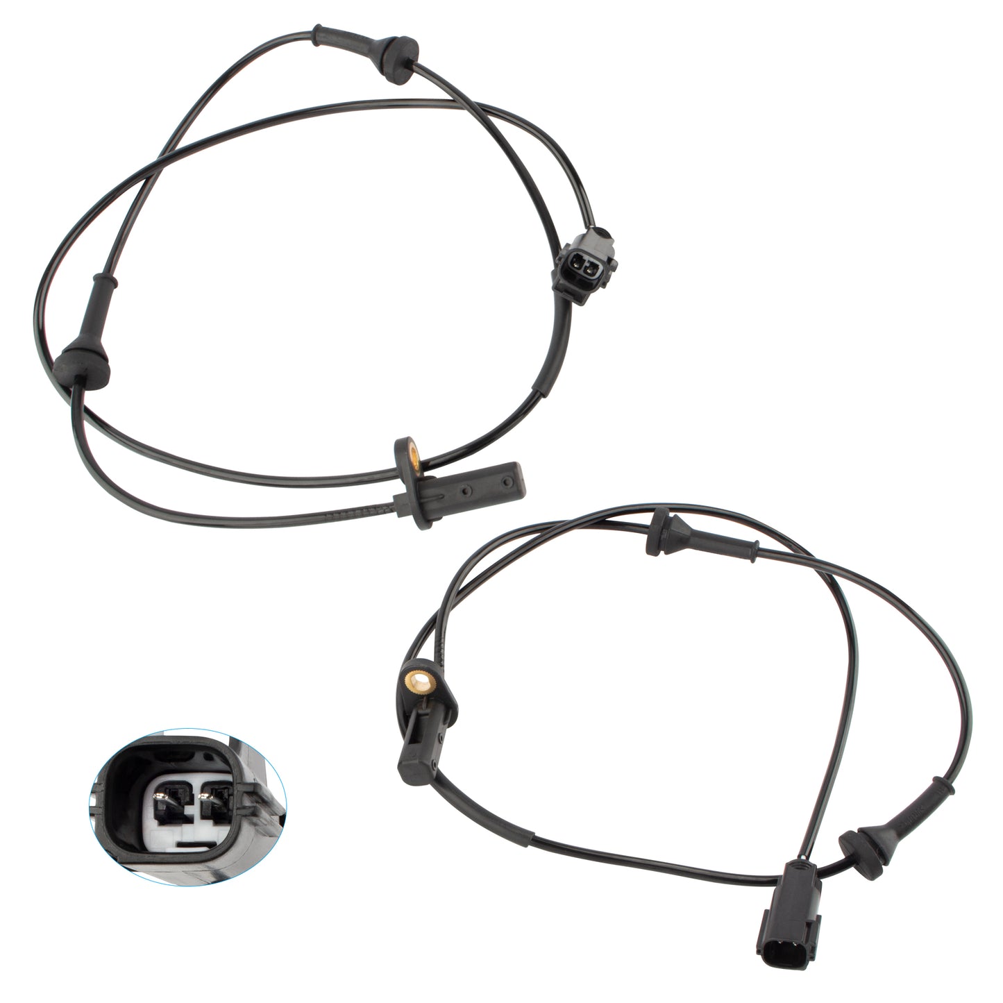 BOXI Set of 2 Front Left & Right ABS Wheel Speed Sensors Fits for Volvo S60 2001-2009