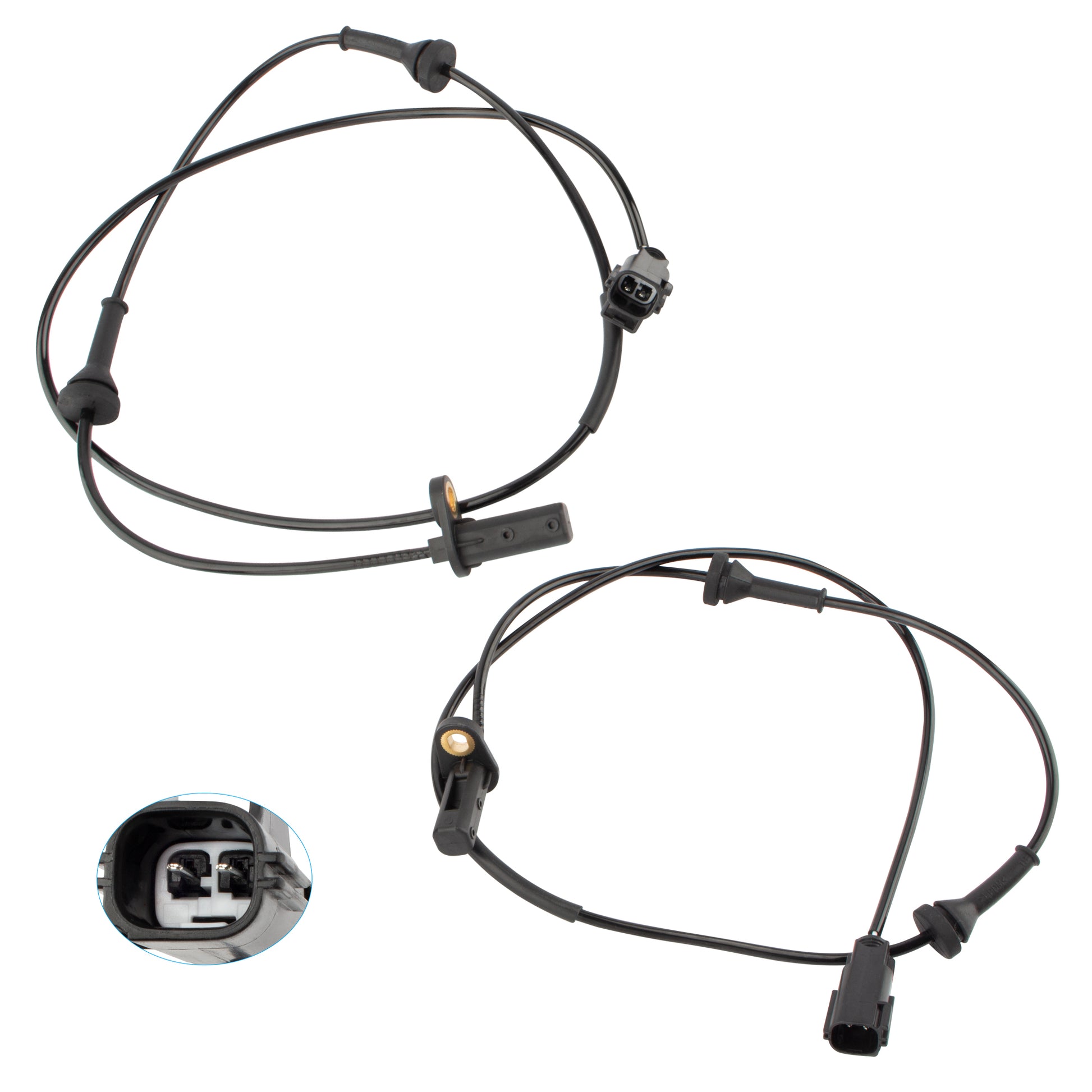 BOXI Set of 2 Front Left & Right ABS Wheel Speed Sensors Fits for Volvo S60 2001-2009