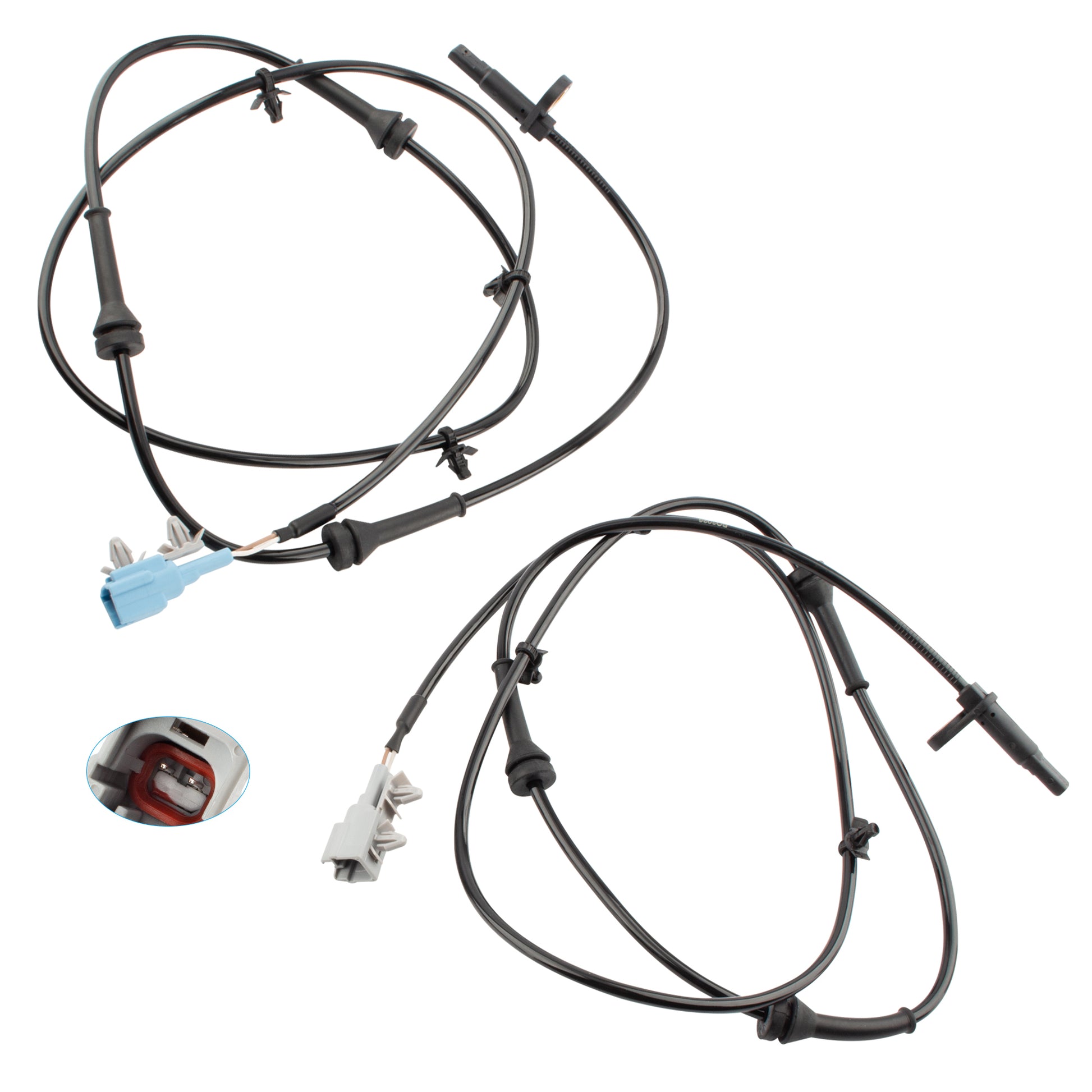 BOXI Set of 2 Rear Left and Right Side ABS Wheel Speed Sensors Fit for Niss-an Murano 2003 2004