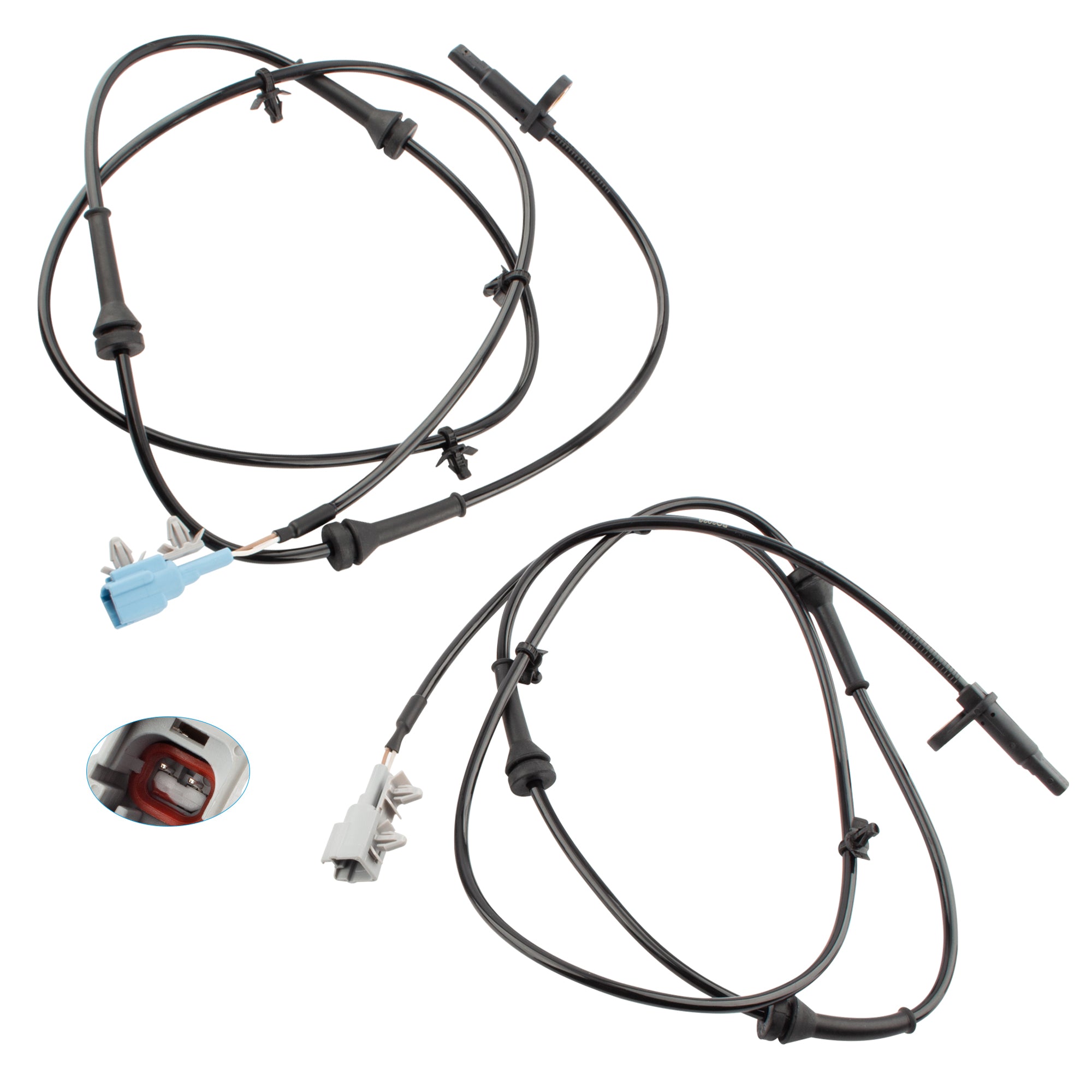 BOXI Set of 2 Rear Left and Right Side ABS Wheel Speed Sensors Fit for Niss-an Murano 2003 2004