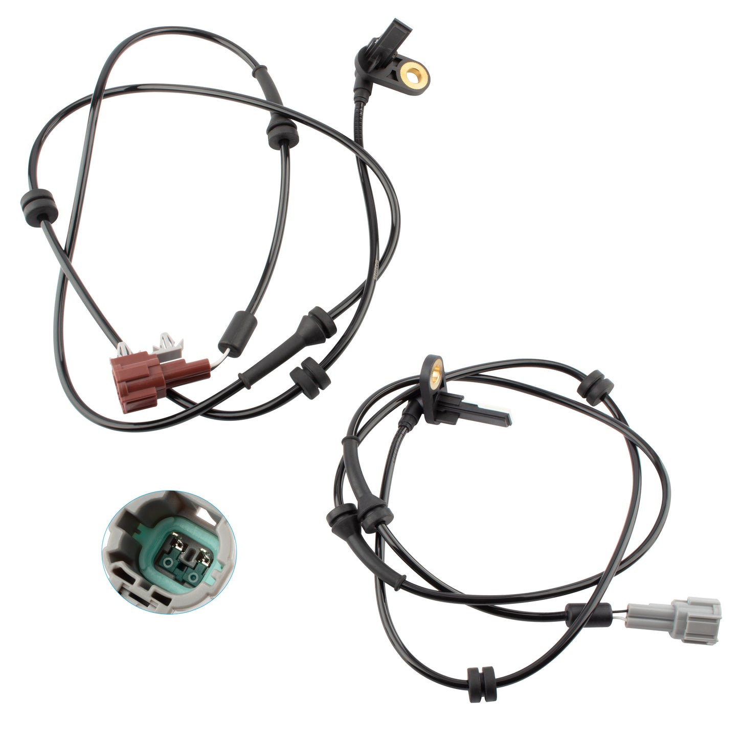 BOXI Set of 2 Rear Left & Right Side ABS Wheel Speed Sensors Fit for Nissan Titan 2004 2005 2006