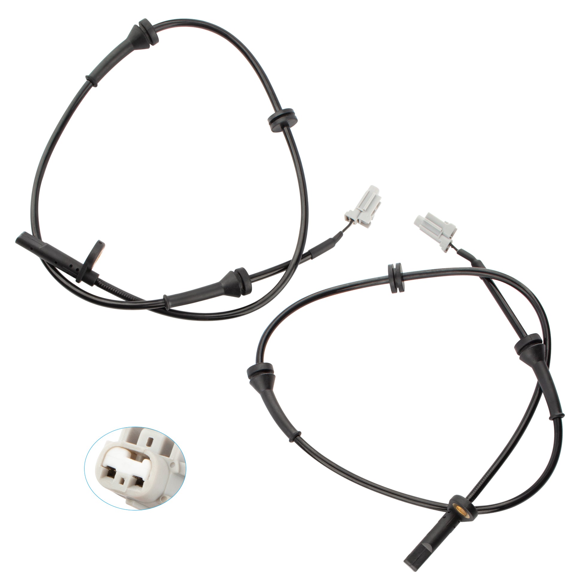 BOXI Set of 2 Front Left & Right Side ABS Wheel Speed Sensors Fits for Nissan Rogue 2008 2009 2010