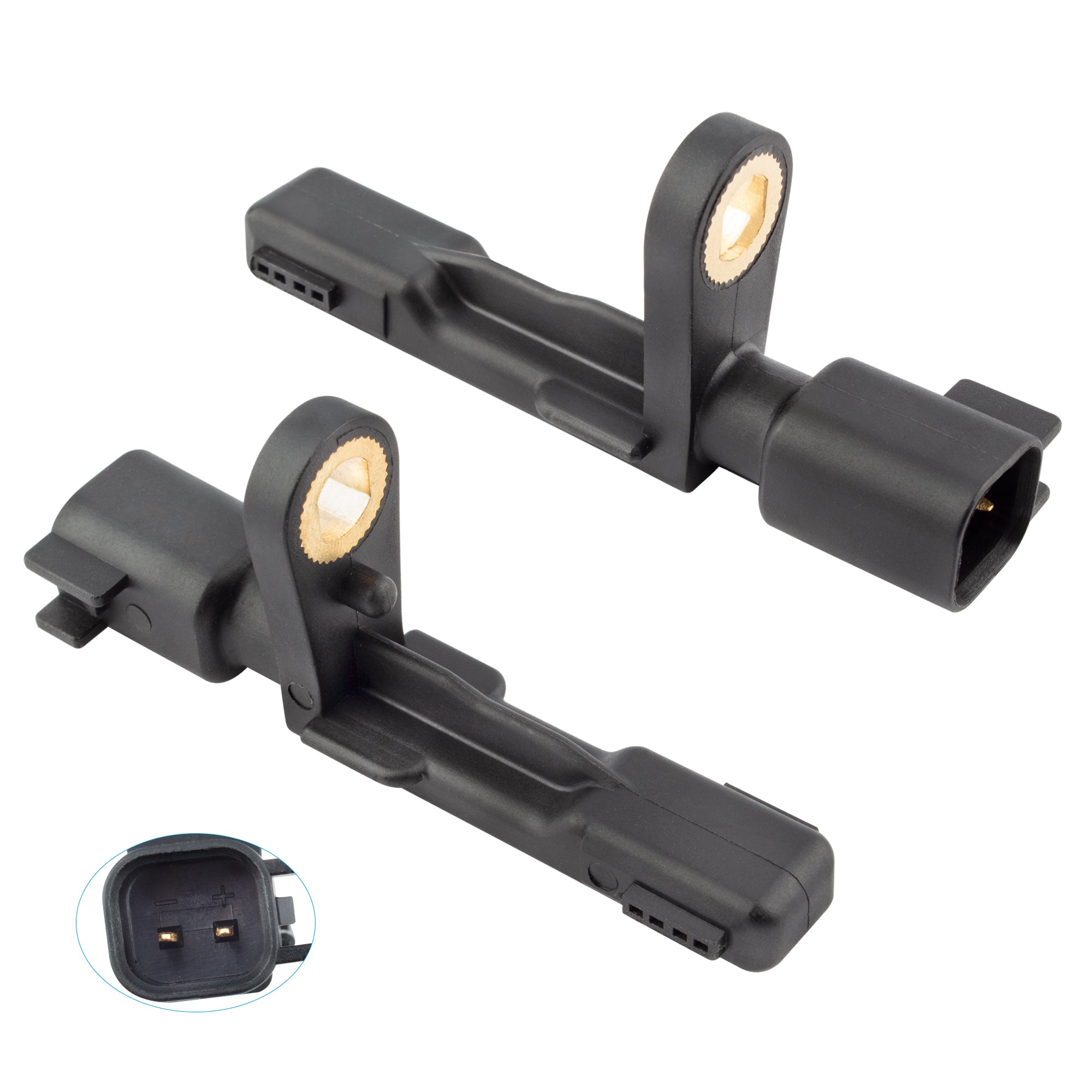 BOXI 2pcs Rear Left and Right Side ABS Wheel Speed Sensor Fit for Je-ep Liberty 2.8L L4 2006