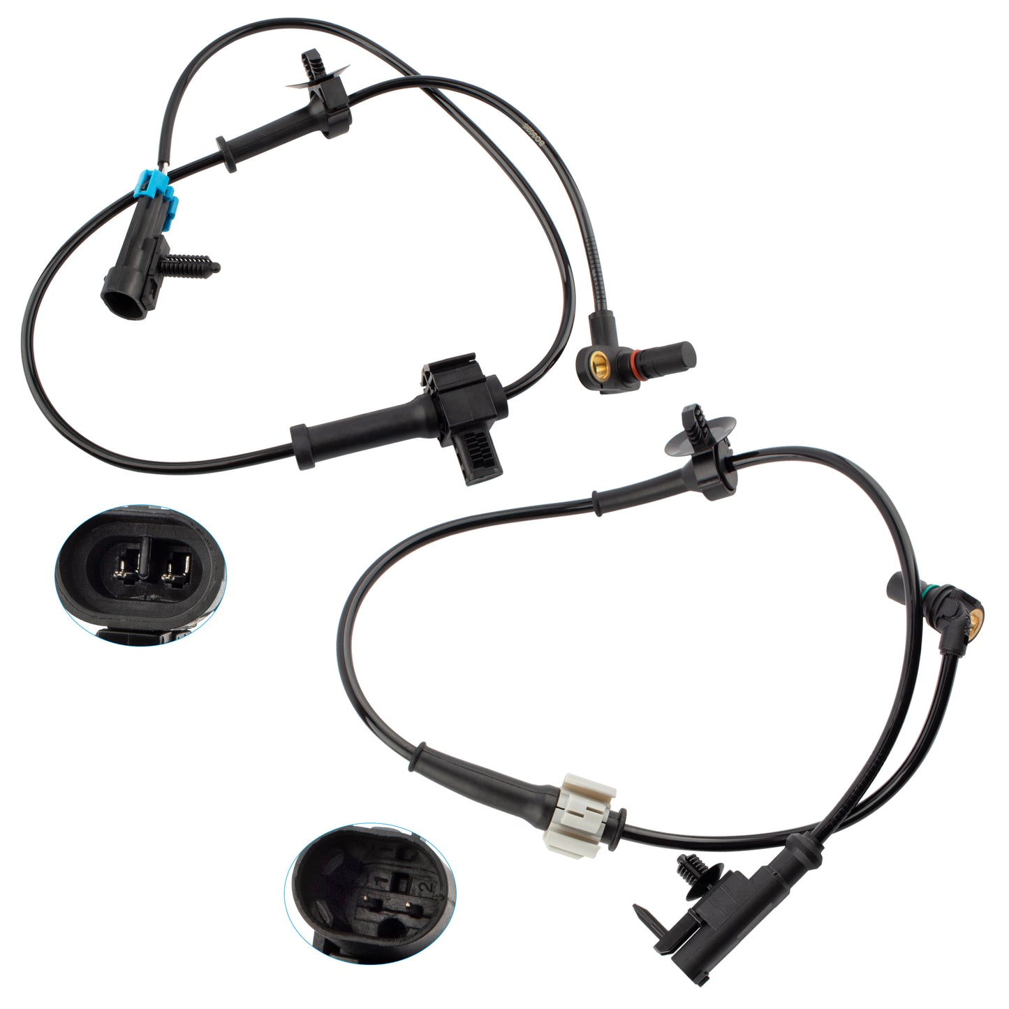 BOXI 2PCS Rear Left & Right Side ABS Wheel Speed Sensor Fit for Chevy Silverado 1500 3500 HD