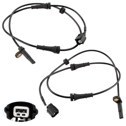 BOXI 2pcs Front Left Right ABS Wheel Speed Sensors Fit for 2009 2010 2011 2012 2013 2014 for Nissan