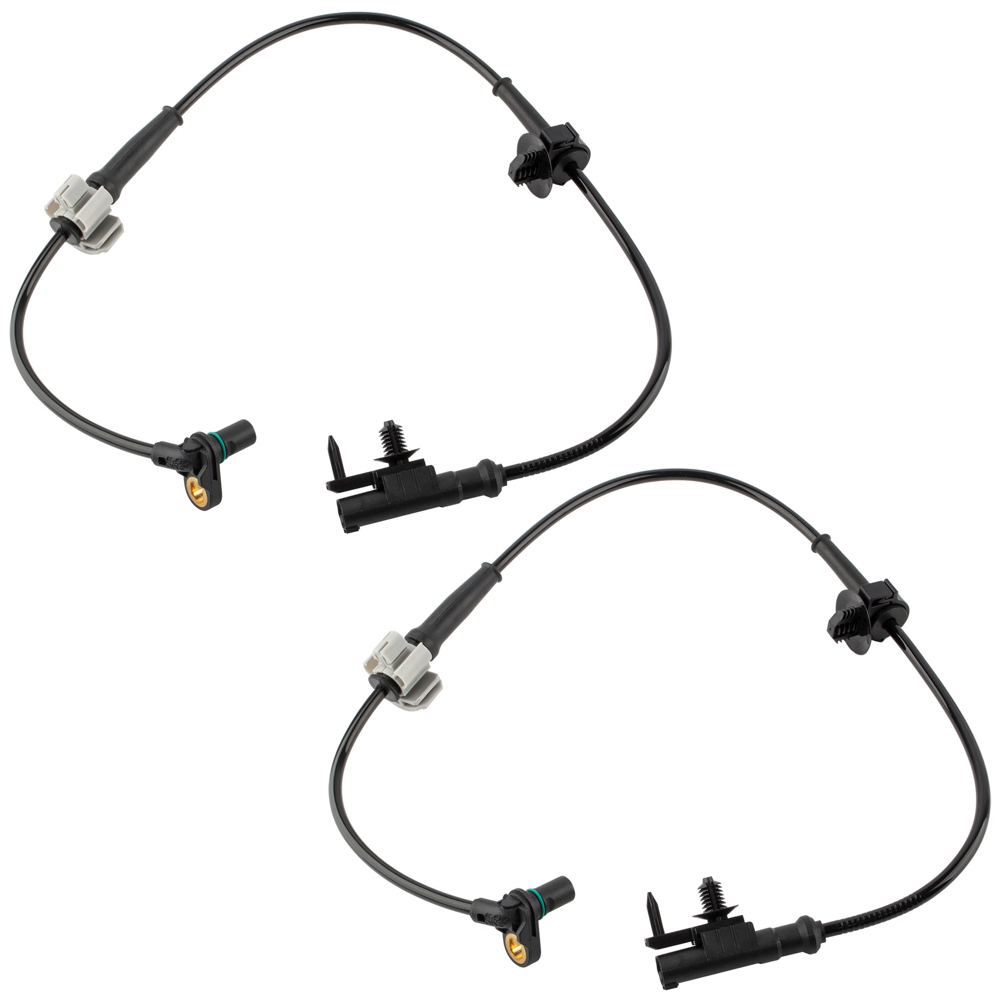 BOXI 2Pcs ABS Speed Sensor Front Left