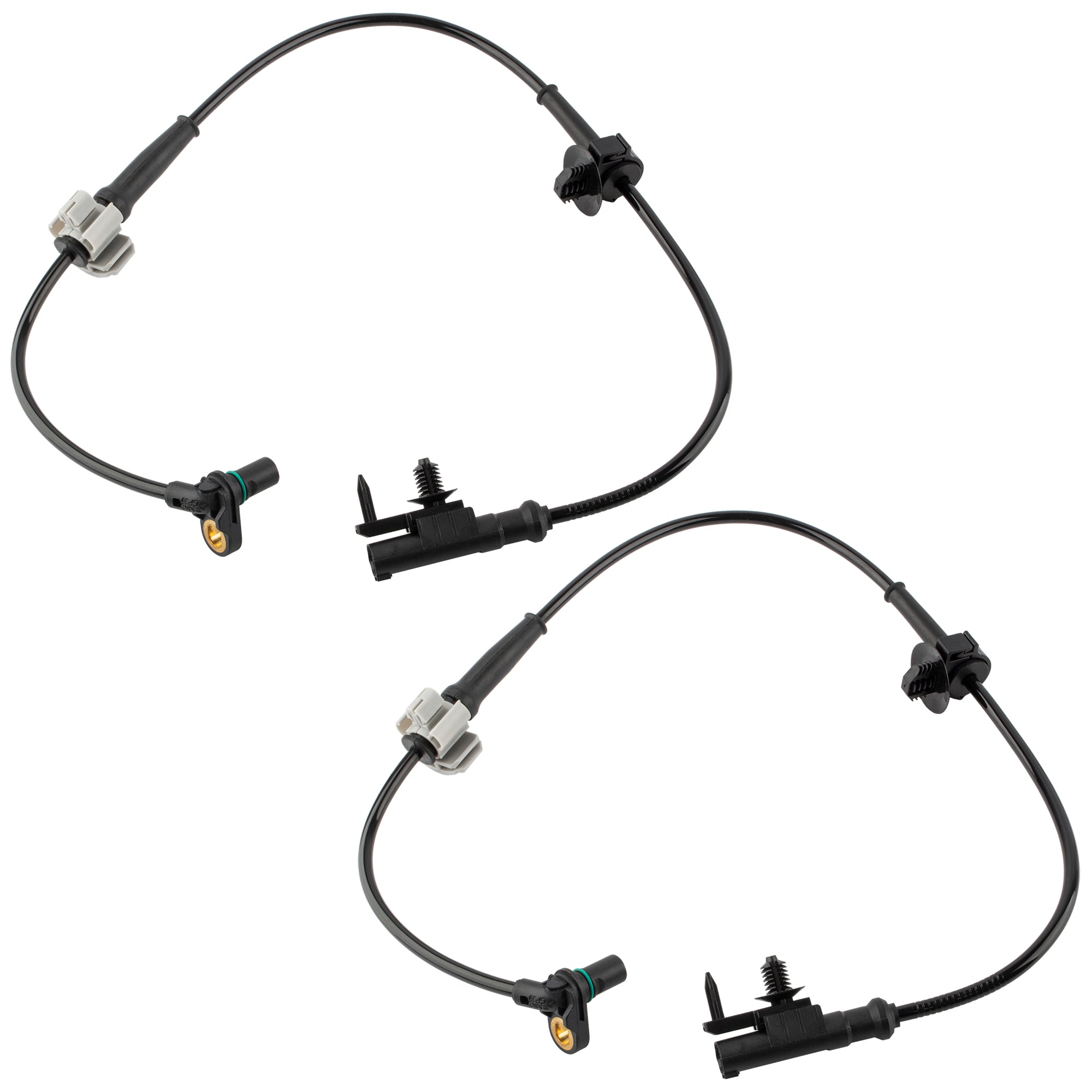 BOXI 2Pcs ABS Speed Sensor Front Left