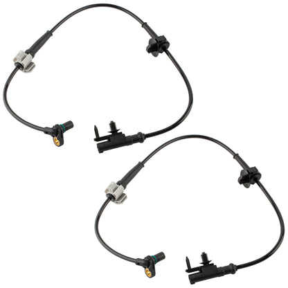 BOXI 2Pcs ABS Speed Sensor Front Left