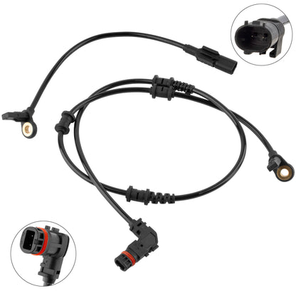 BOXI 2PCS Front/Rear+Left/Right ABS Wheel Speed Sensor Fit for Mercedes-Benz