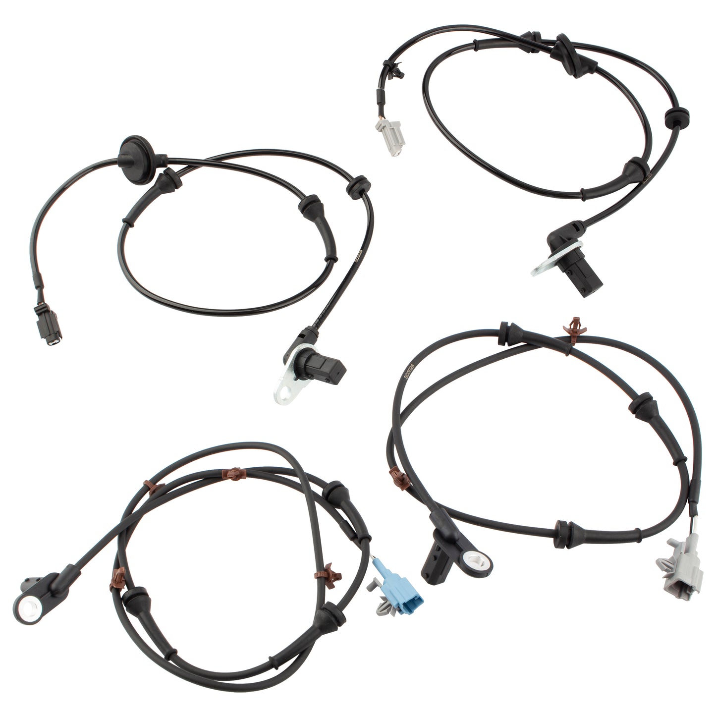 BOXI 4pcs Front and Rear Left and Right Side ABS Wheel Speed Sensors Fit for Nissan Maxima 2004