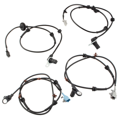 BOXI 4pcs Front and Rear Left and Right Side ABS Wheel Speed Sensors Fit for Nissan Maxima 2004